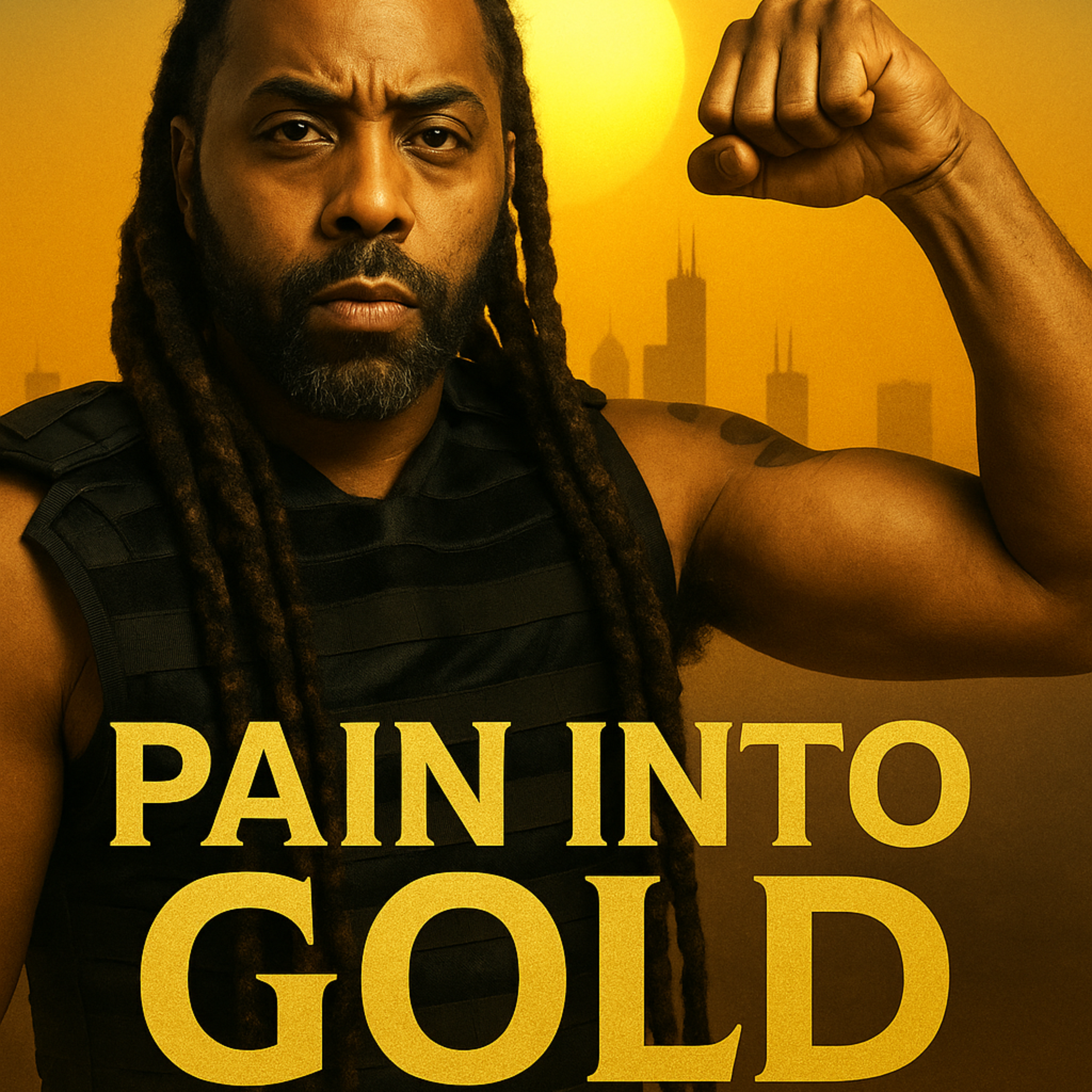 Pain into gold artwork