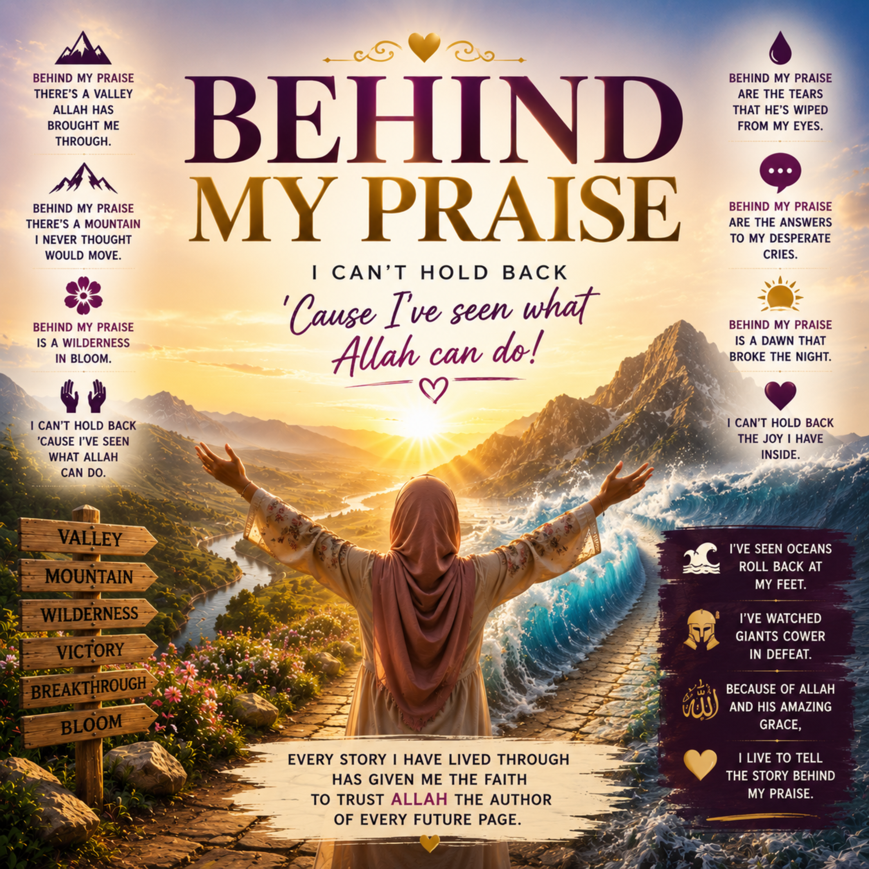Behind my praise I can't hold back by Bro. Haroon Kelkara cover art