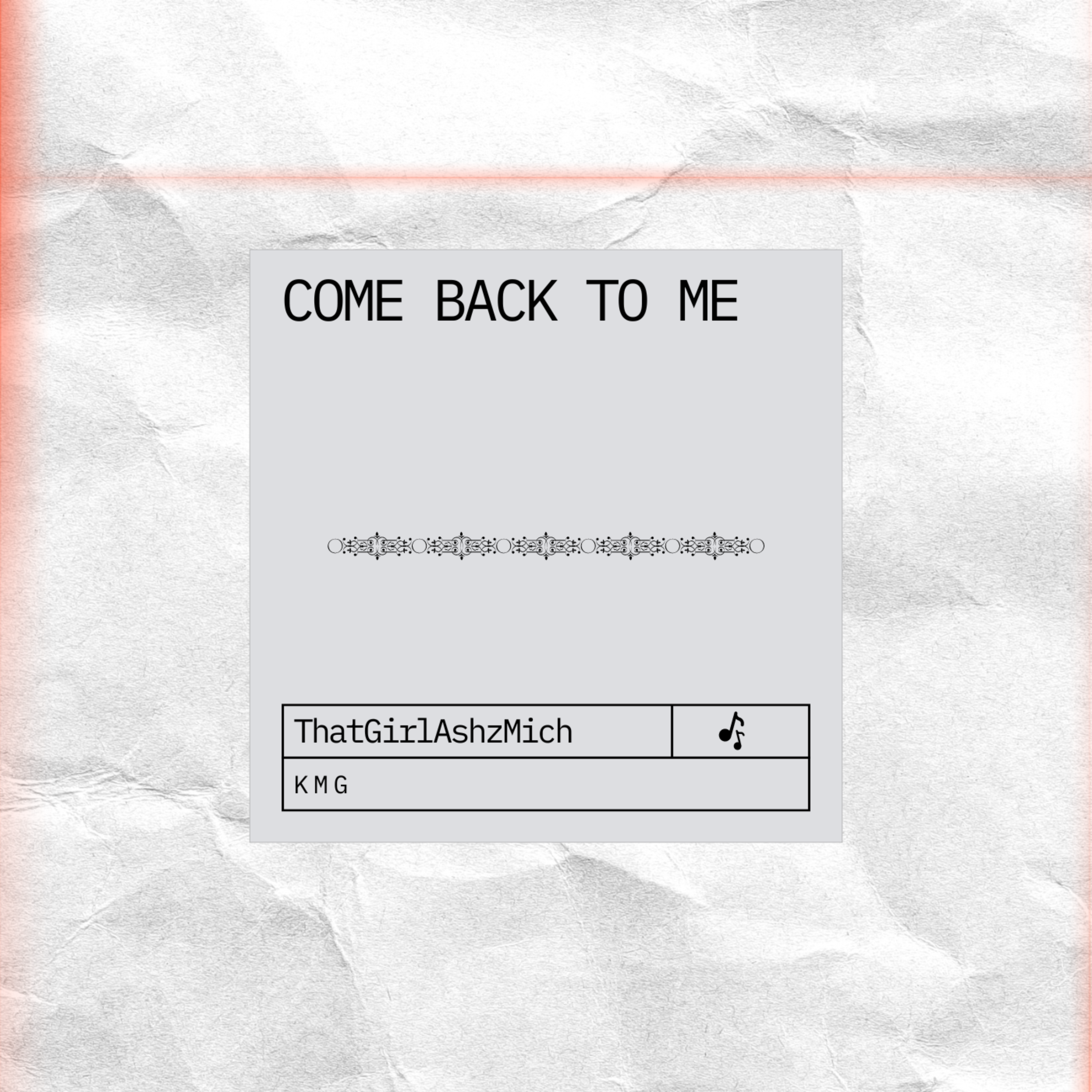 Come Back To Me artwork
