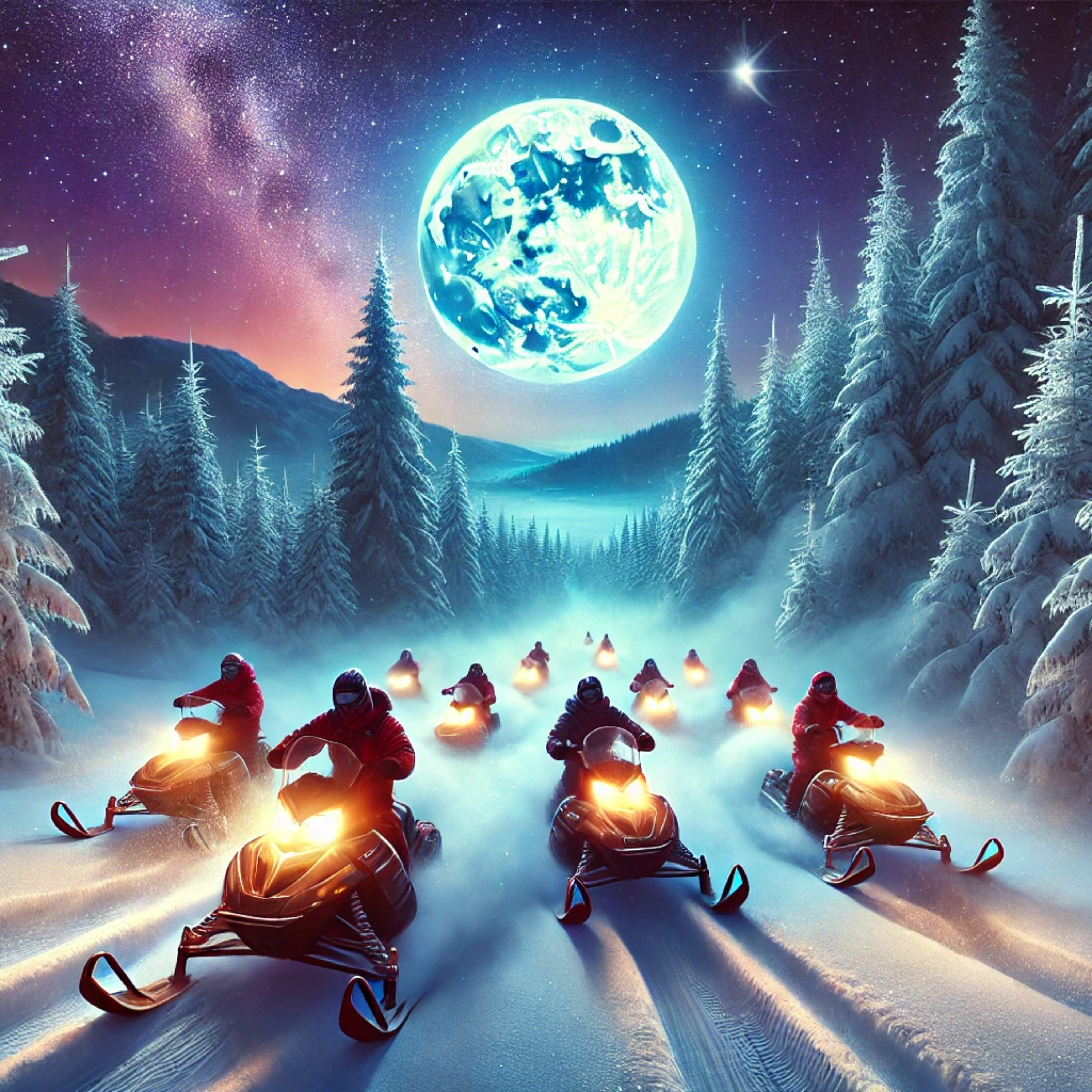 Through Winter Sky, Ride We Must artwork