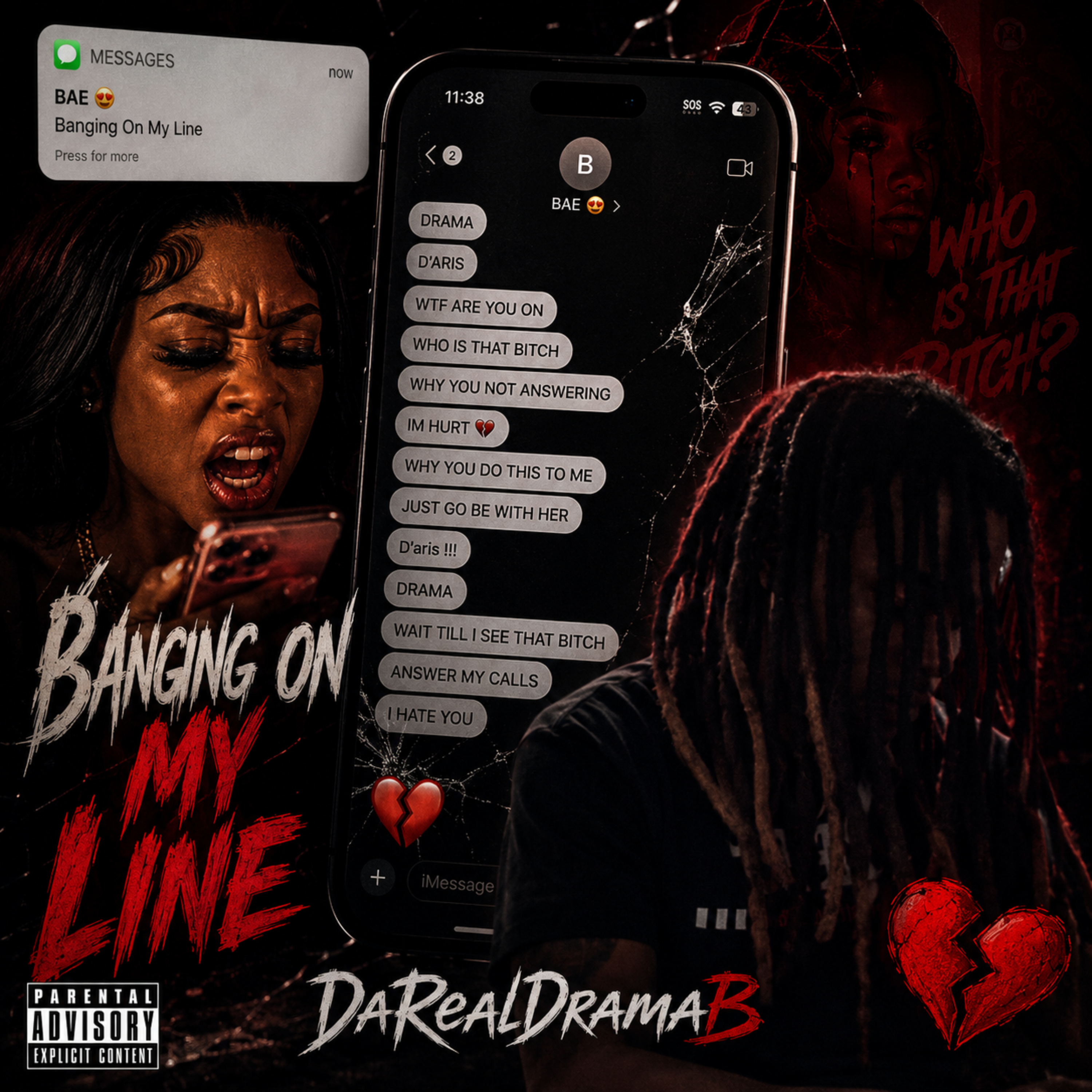 Banging On My Line by DaRealDramaB cover art
