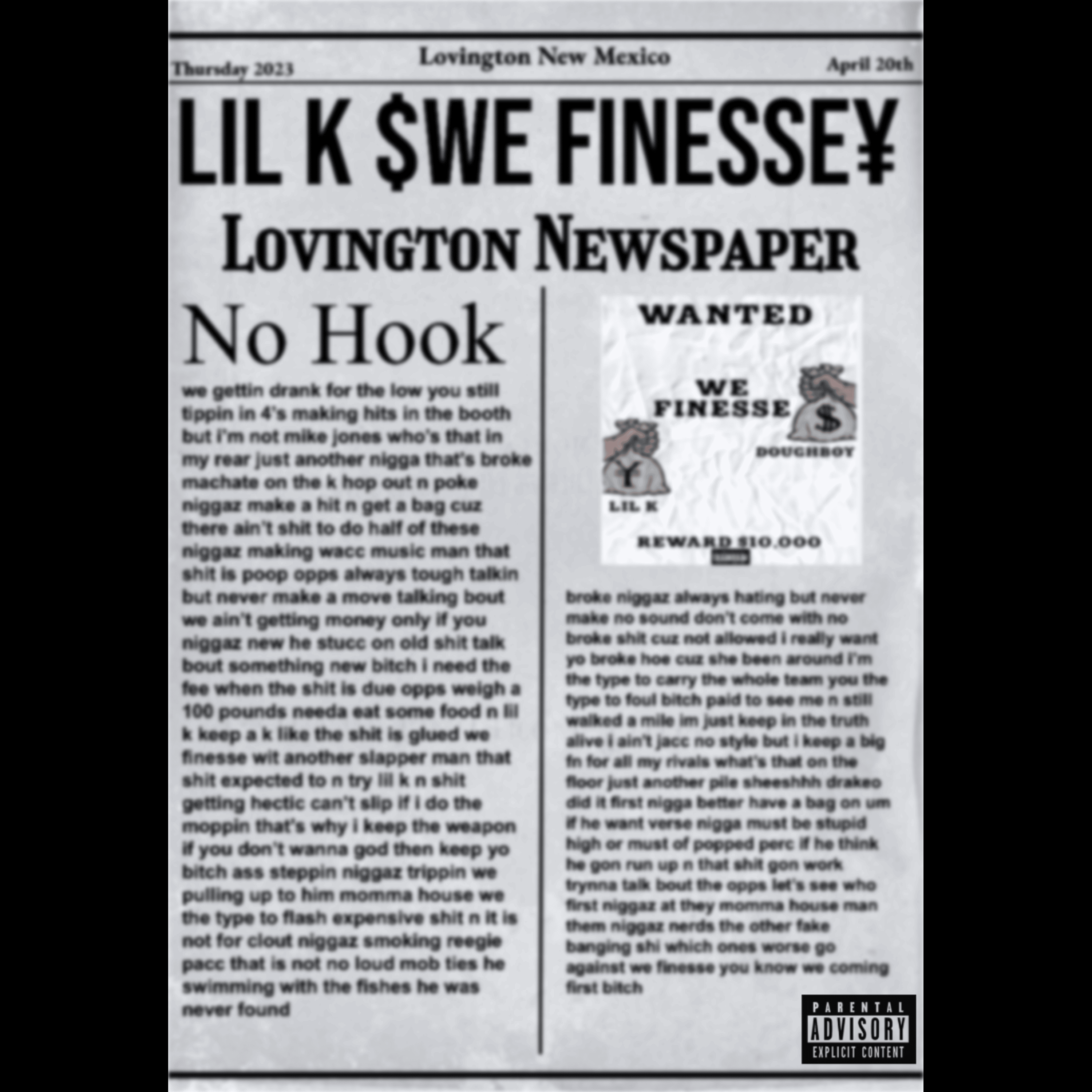 No Hook by Lil K cover art