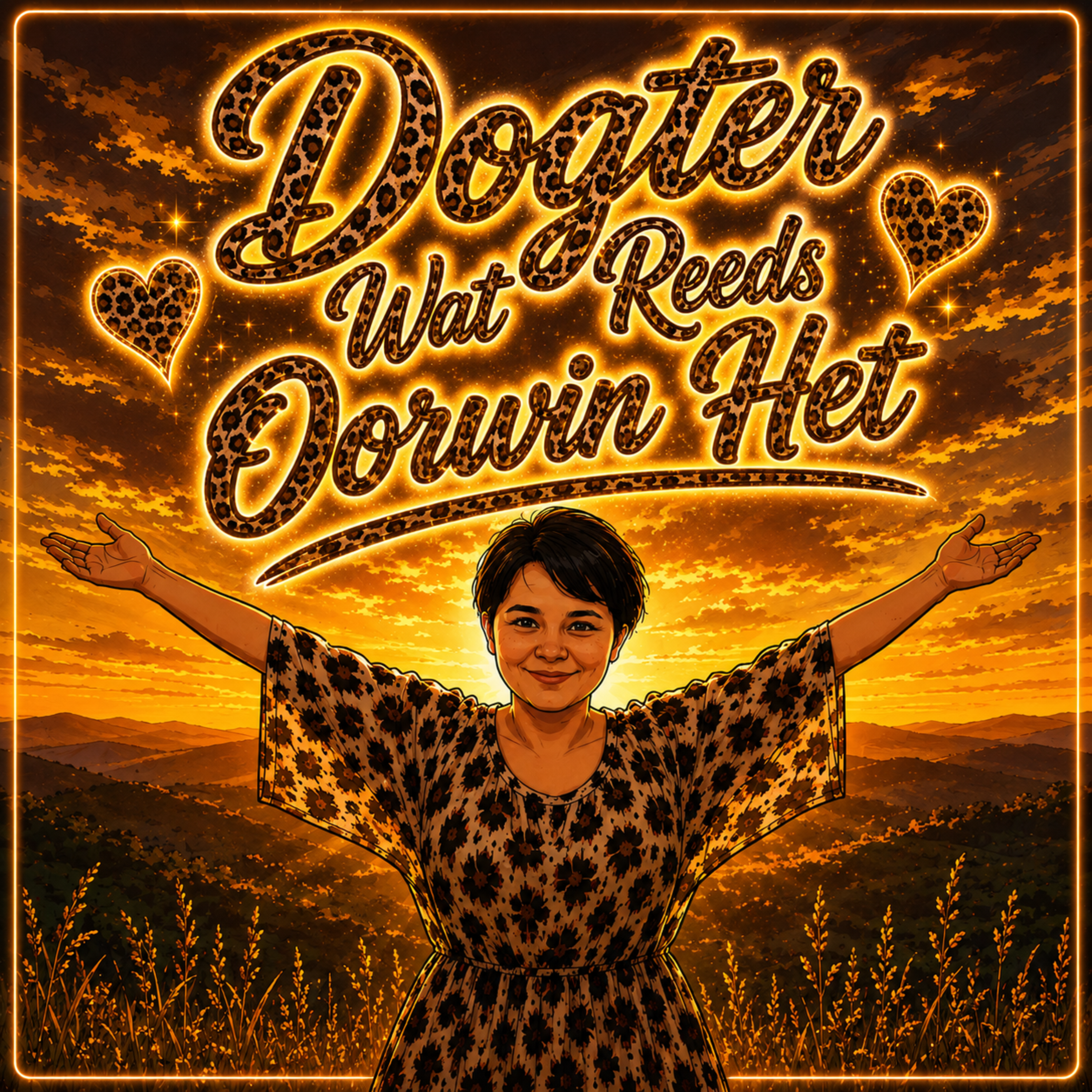 Dogter Wat Reeds Oorwin Het by glow flower cover art