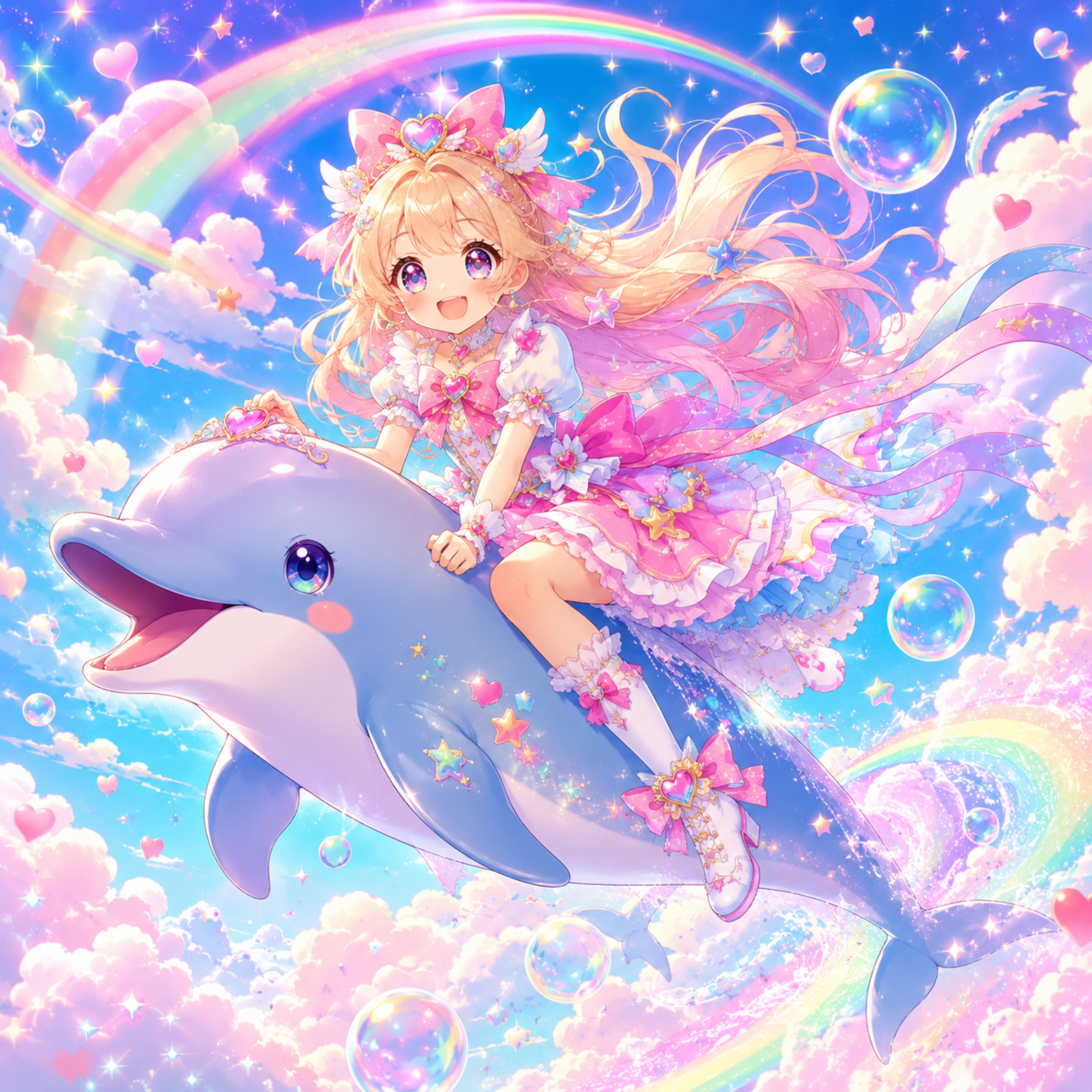 Dolphins In The Sky by Geeky Sweetie cover art