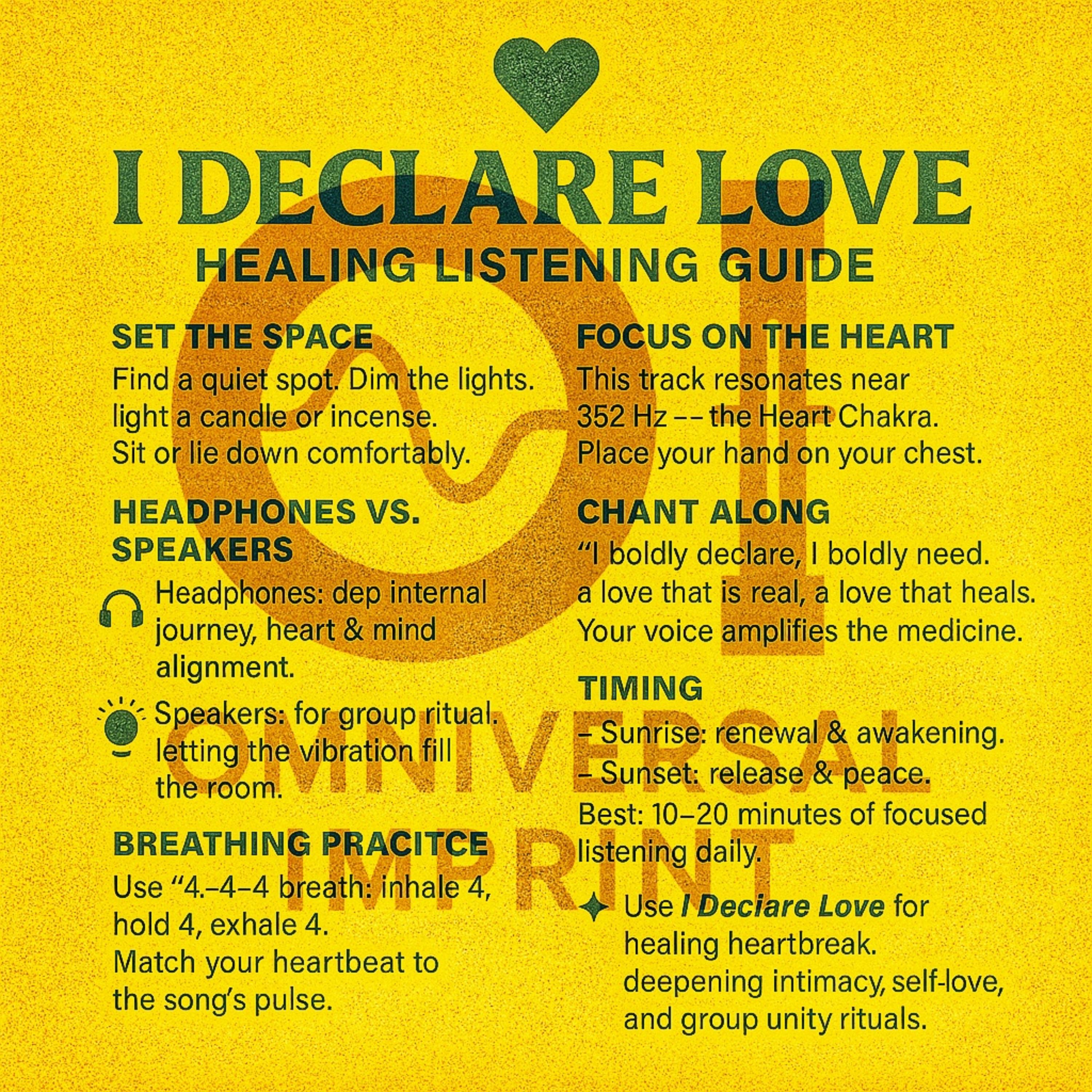I Declare Love artwork