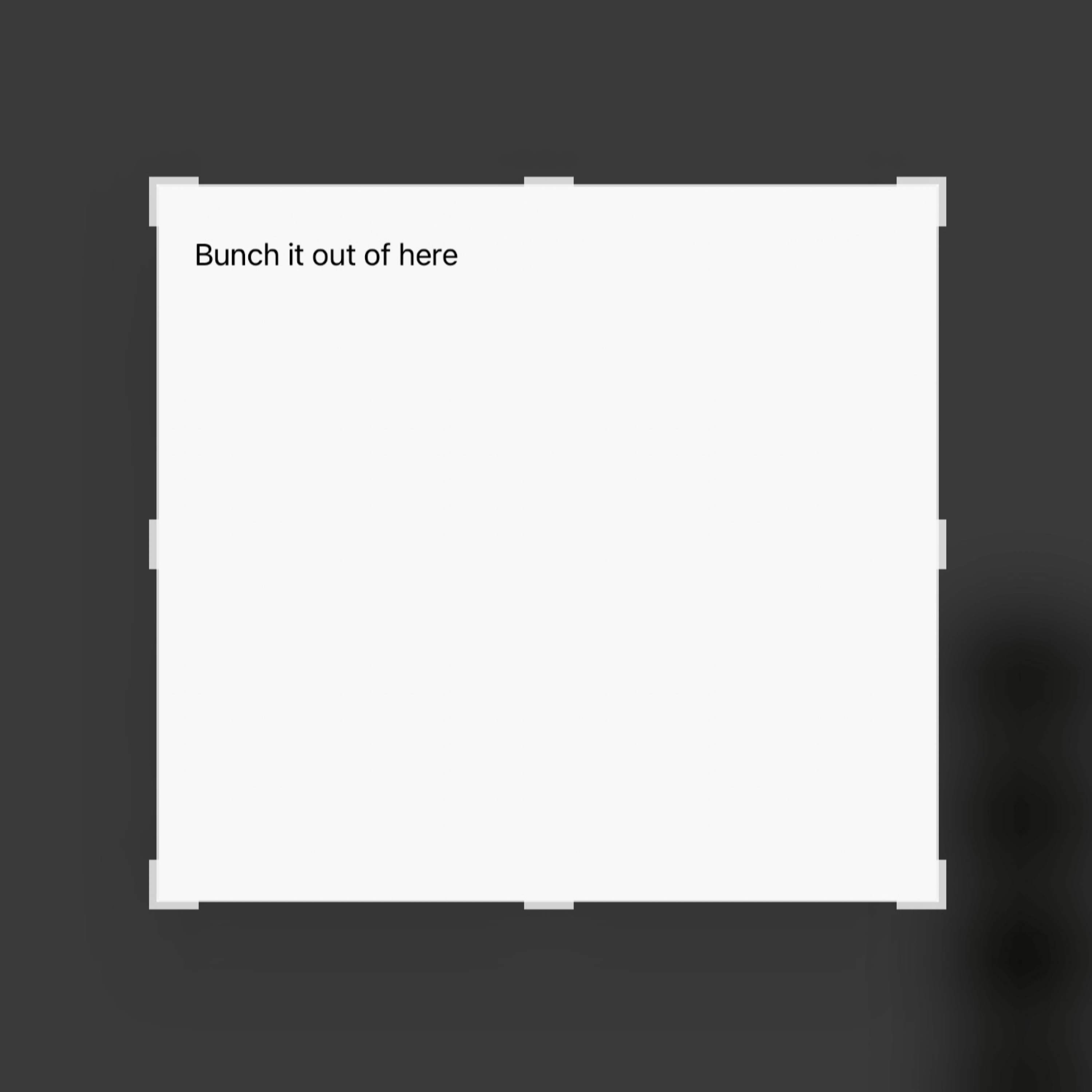 Bunch it out of here artwork