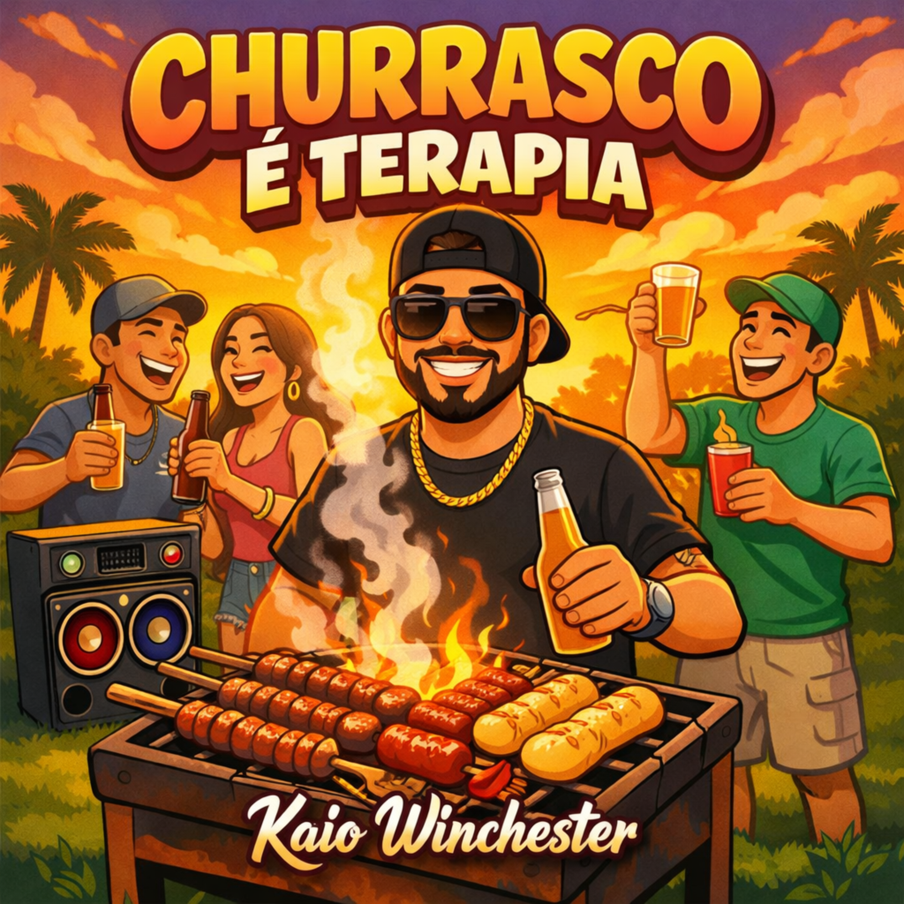 Churrasco é terapia artwork