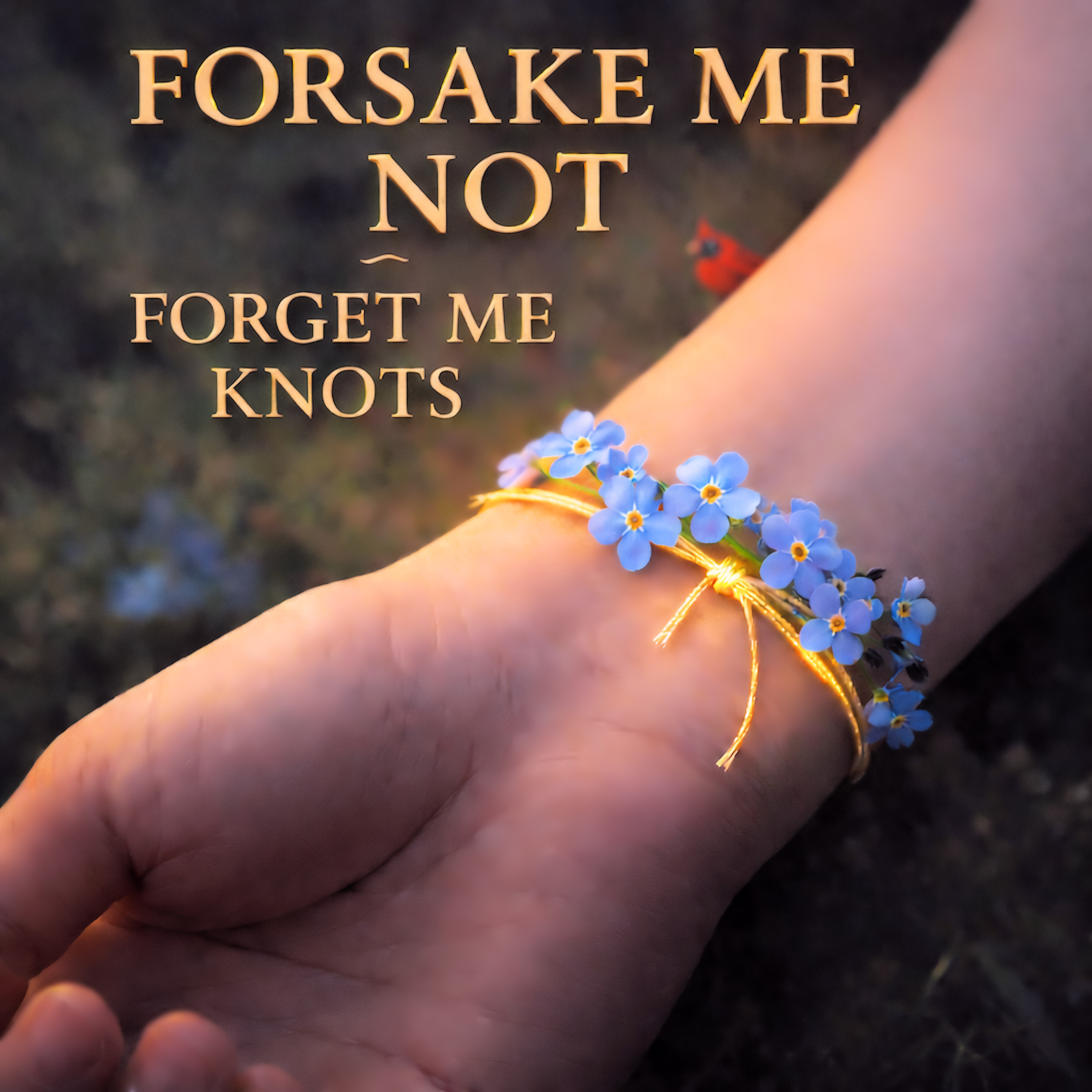 FORSAKE ME NOT ~ FORGET ME KNOTS artwork