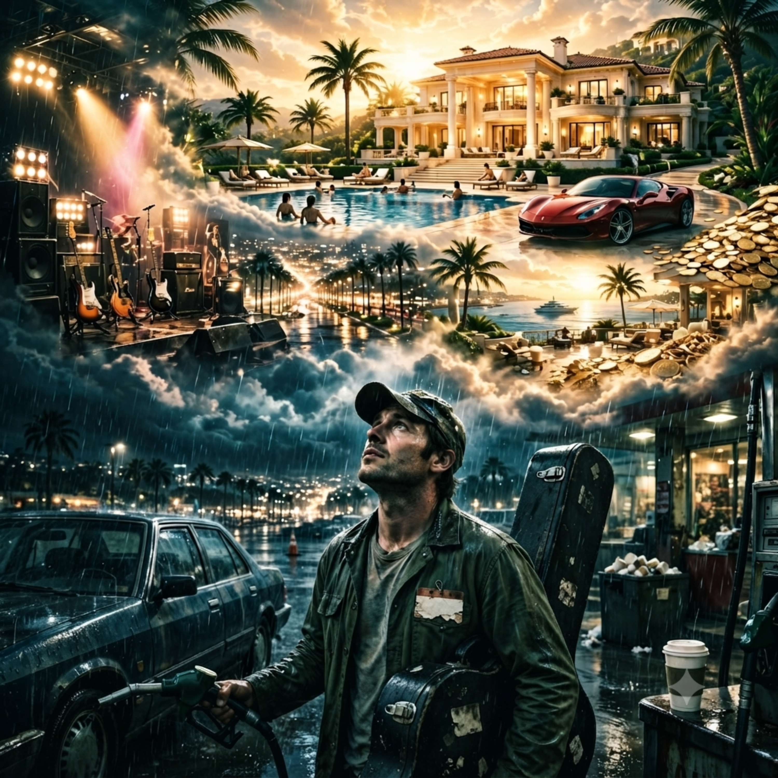 LIVE LIKE A ROCKSTAR by Tim Anderson Lyrics cover art