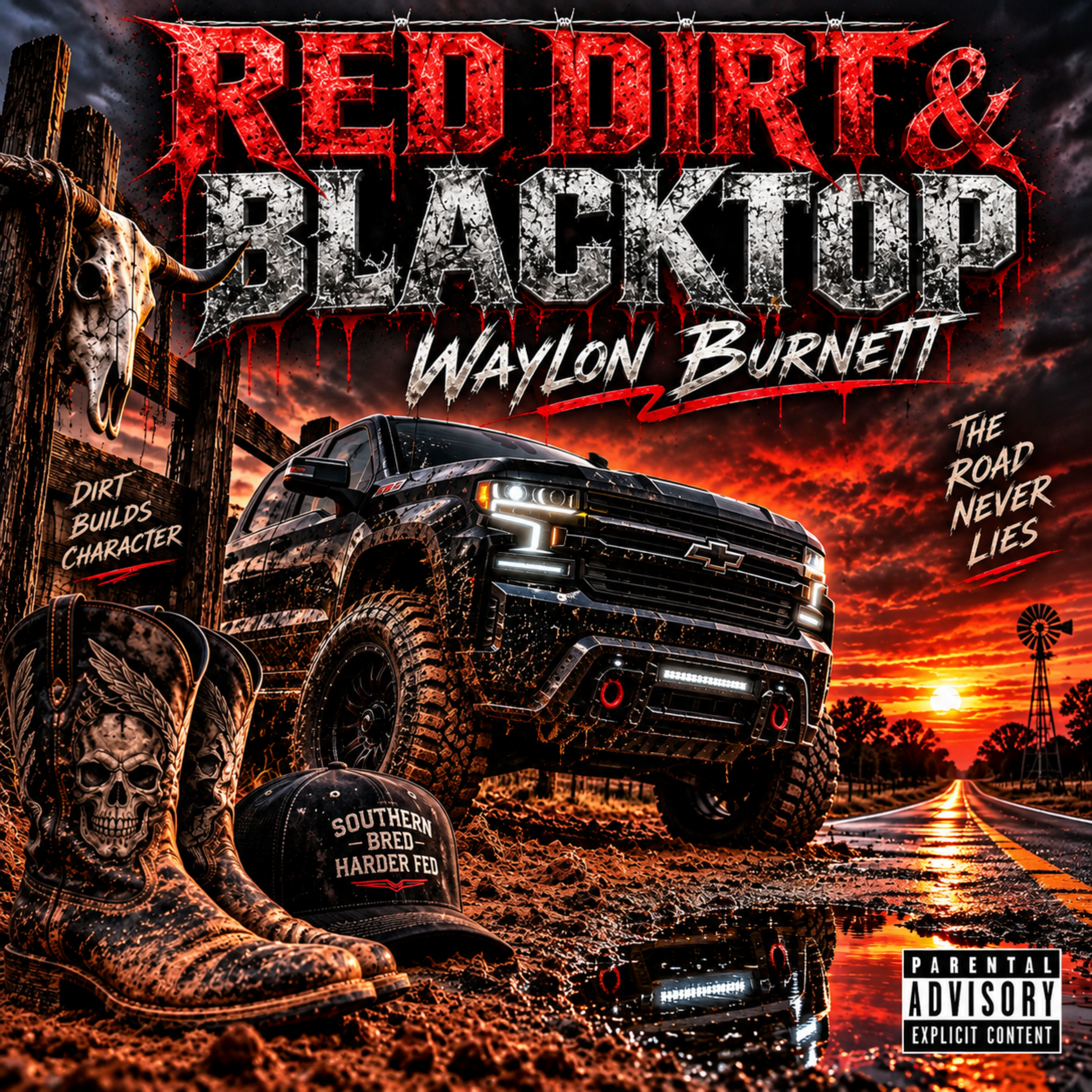 Red Dirt & Blacktop by waylon Burnett cover art