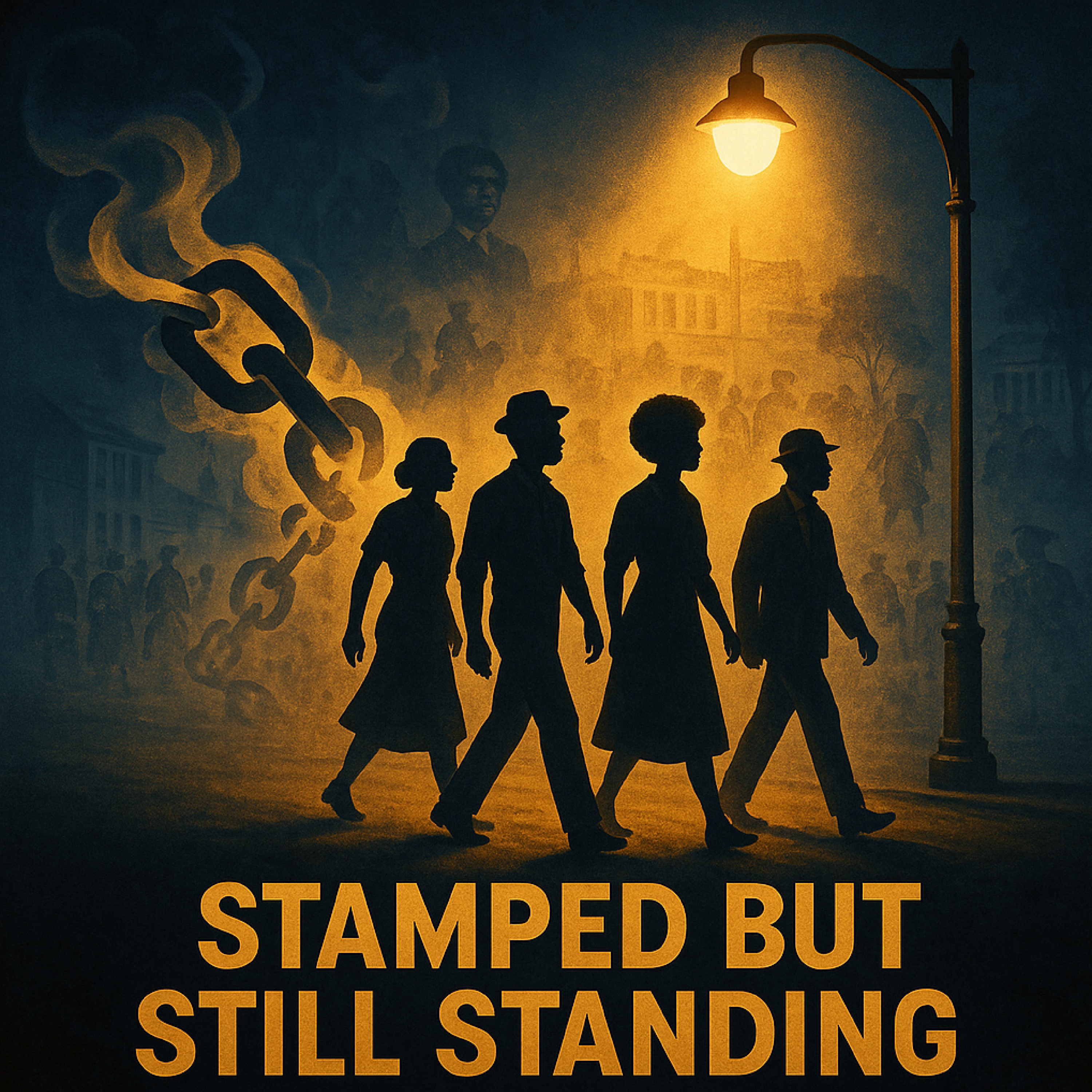 Stamped but Still Standing artwork