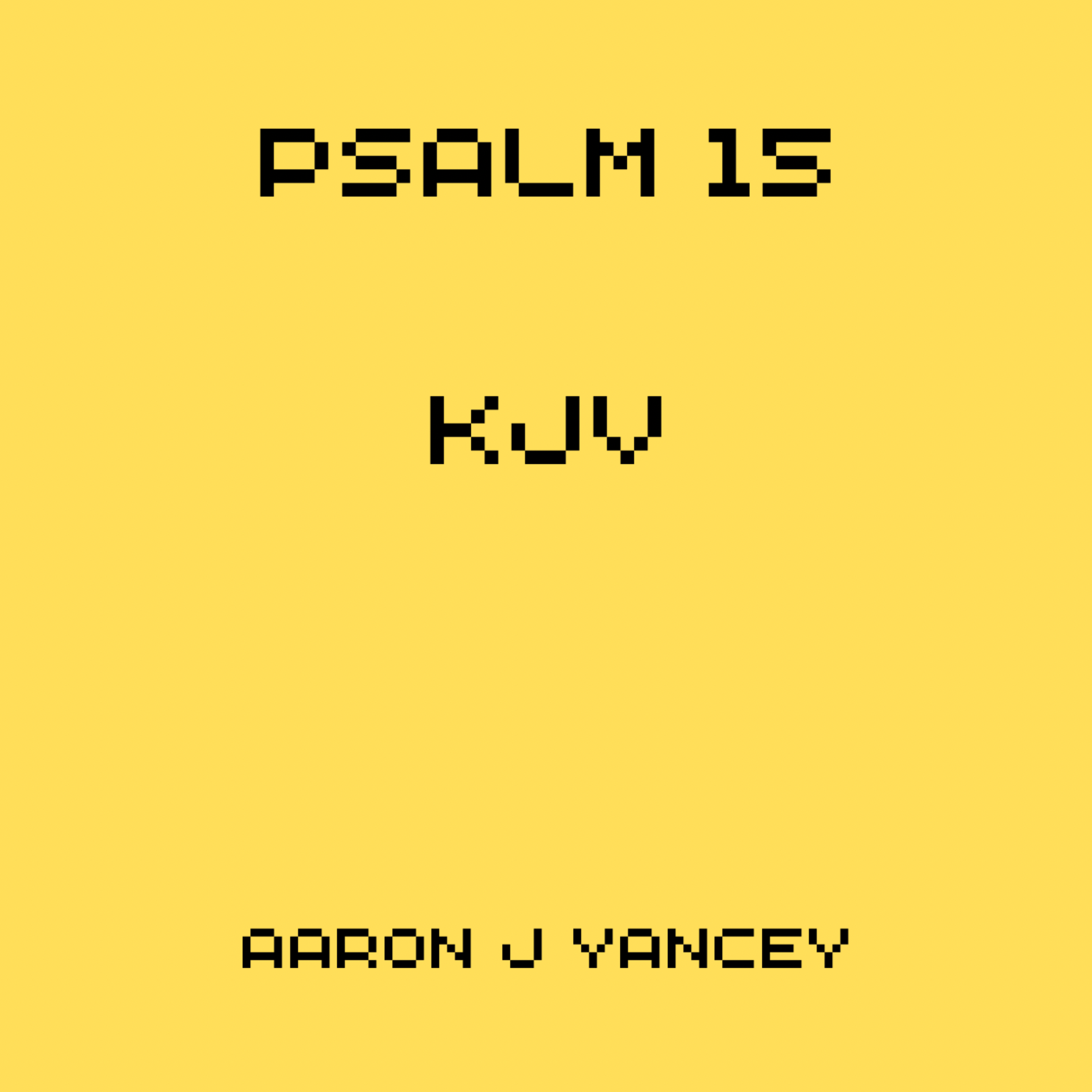 Psalm 15 KJV artwork