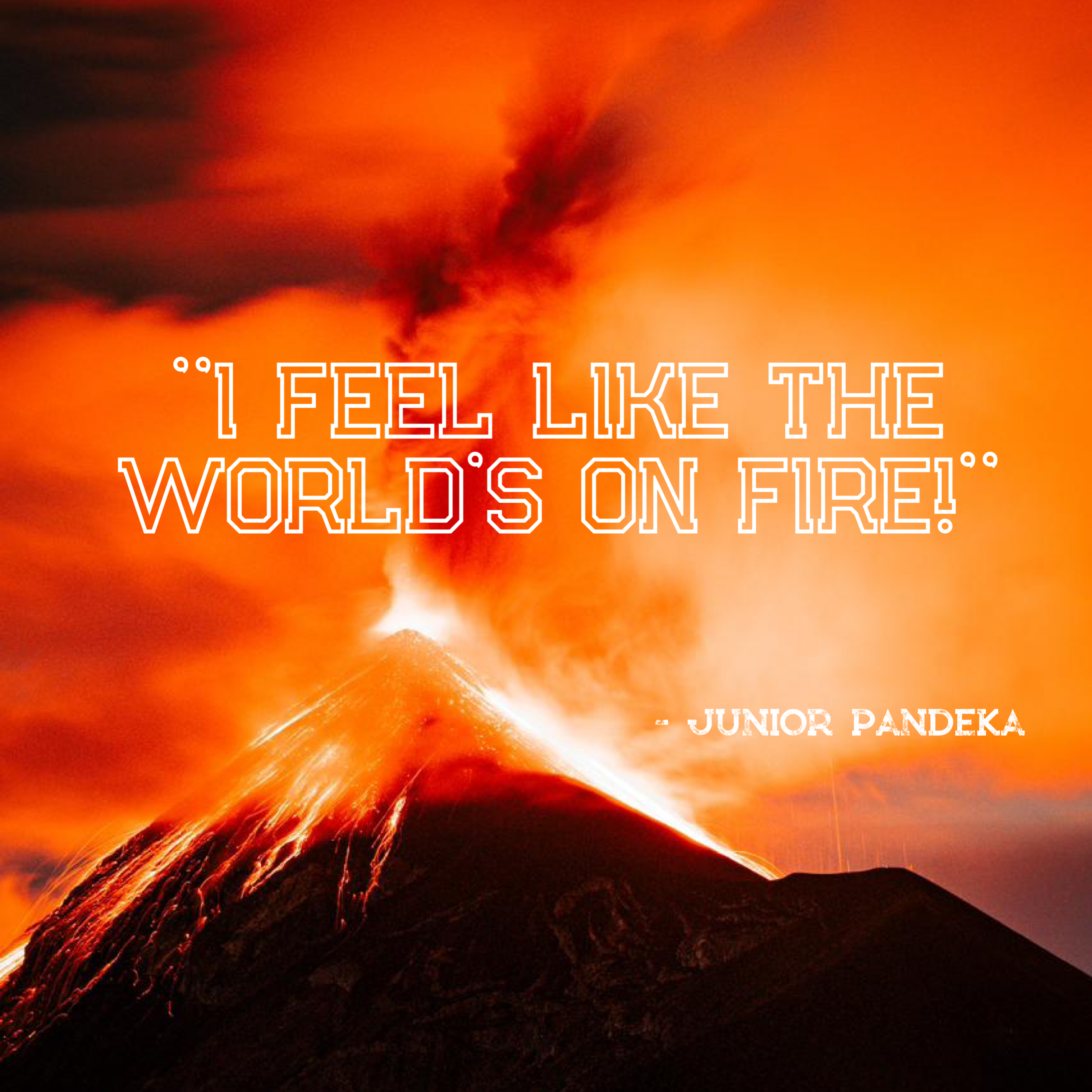 The World's On Fire by JUNIOR PANDEKA cover art