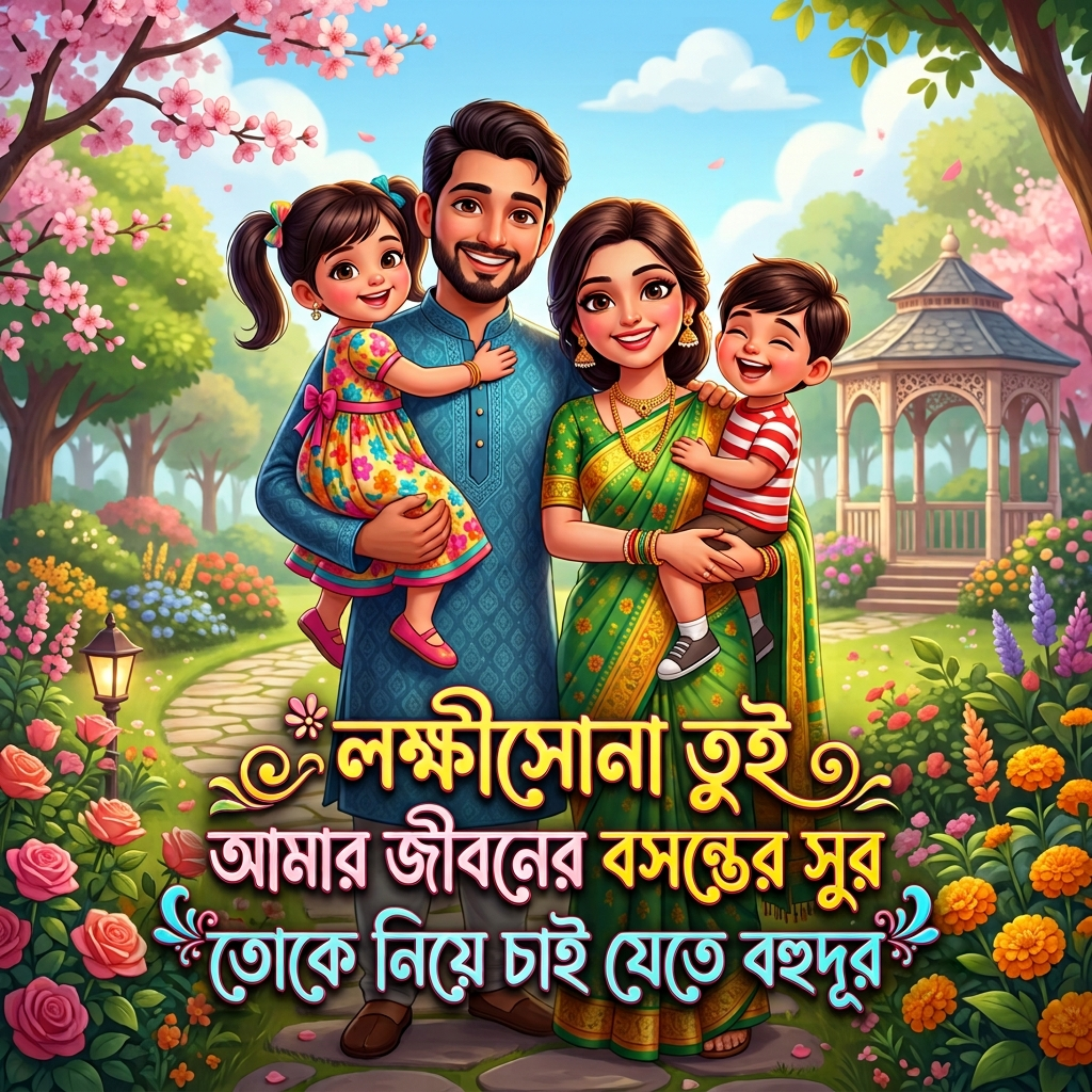 লক্ষীসোনা তুই আমার জীবনের বসন্তের সুর তোকে নিয়ে চাই যেতে বহুদূর Lokkhi Sona Tui Amar Jiboner Bosonter Shur Toke Niye Chai Jete Bohudur by Mubin TusHar cover art