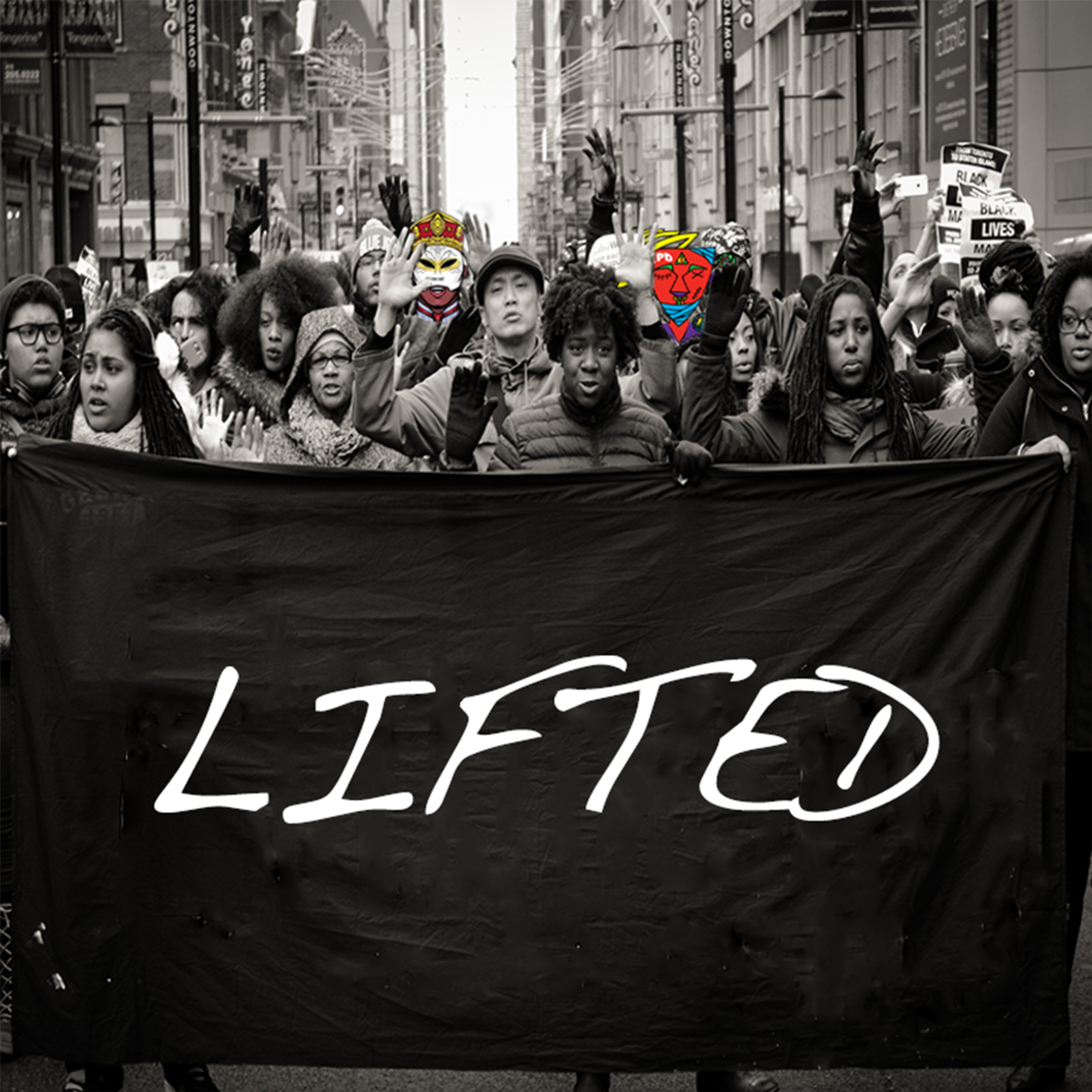 Lifted artwork