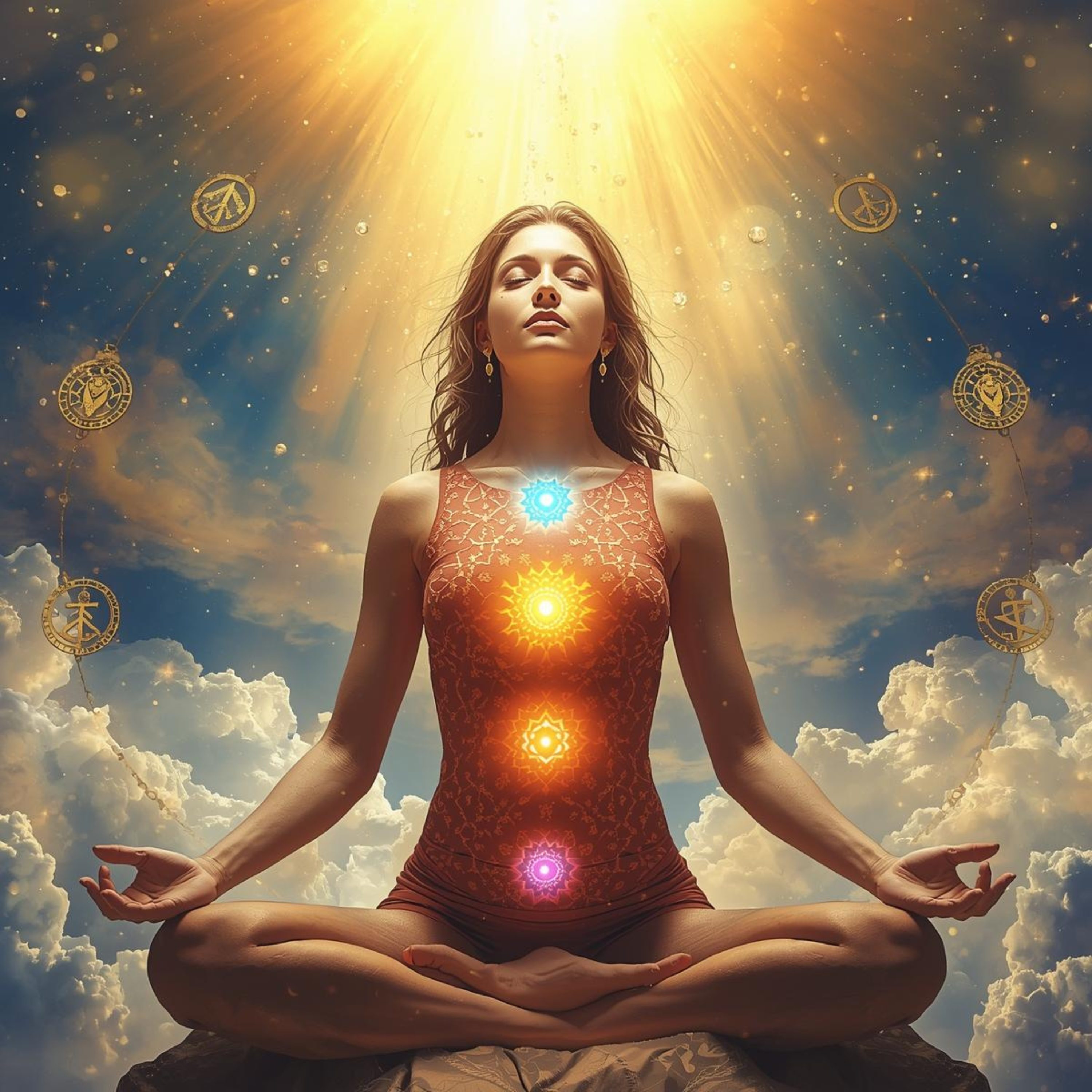 Universal Frequencies for Abundance, Chakra Alignment & Divine Connection by Angel Cogo cover art