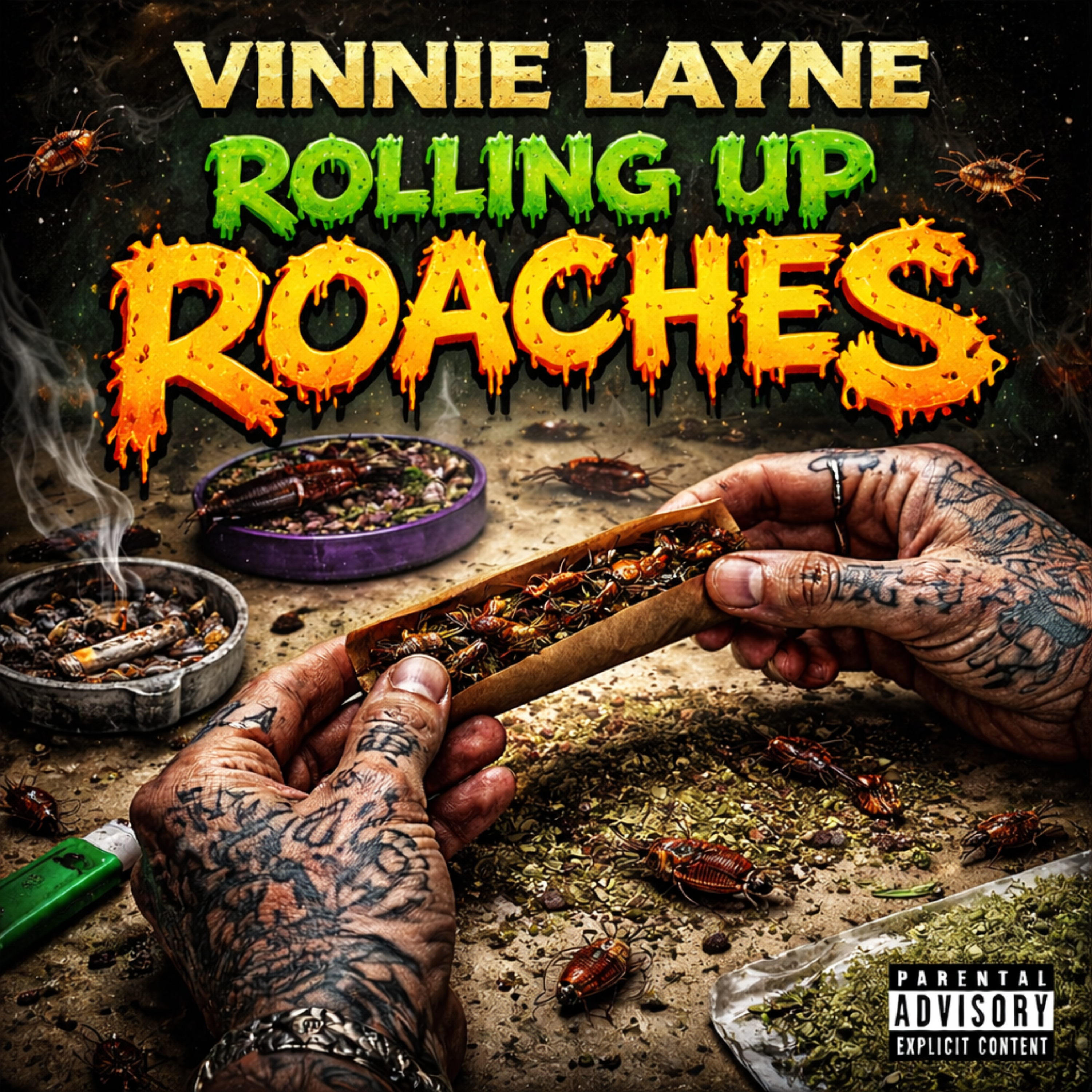 Rolling Up Roaches artwork