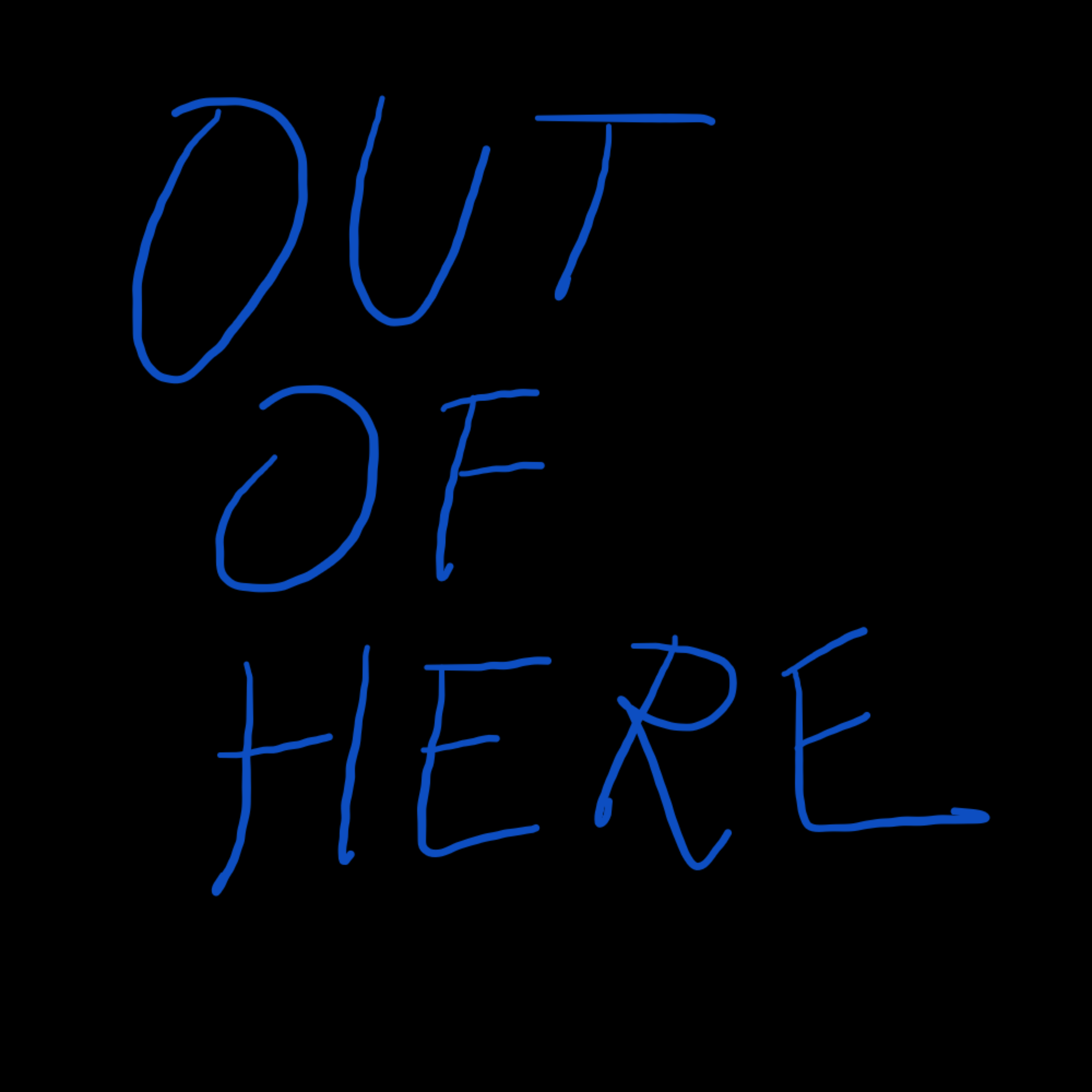 out of here artwork