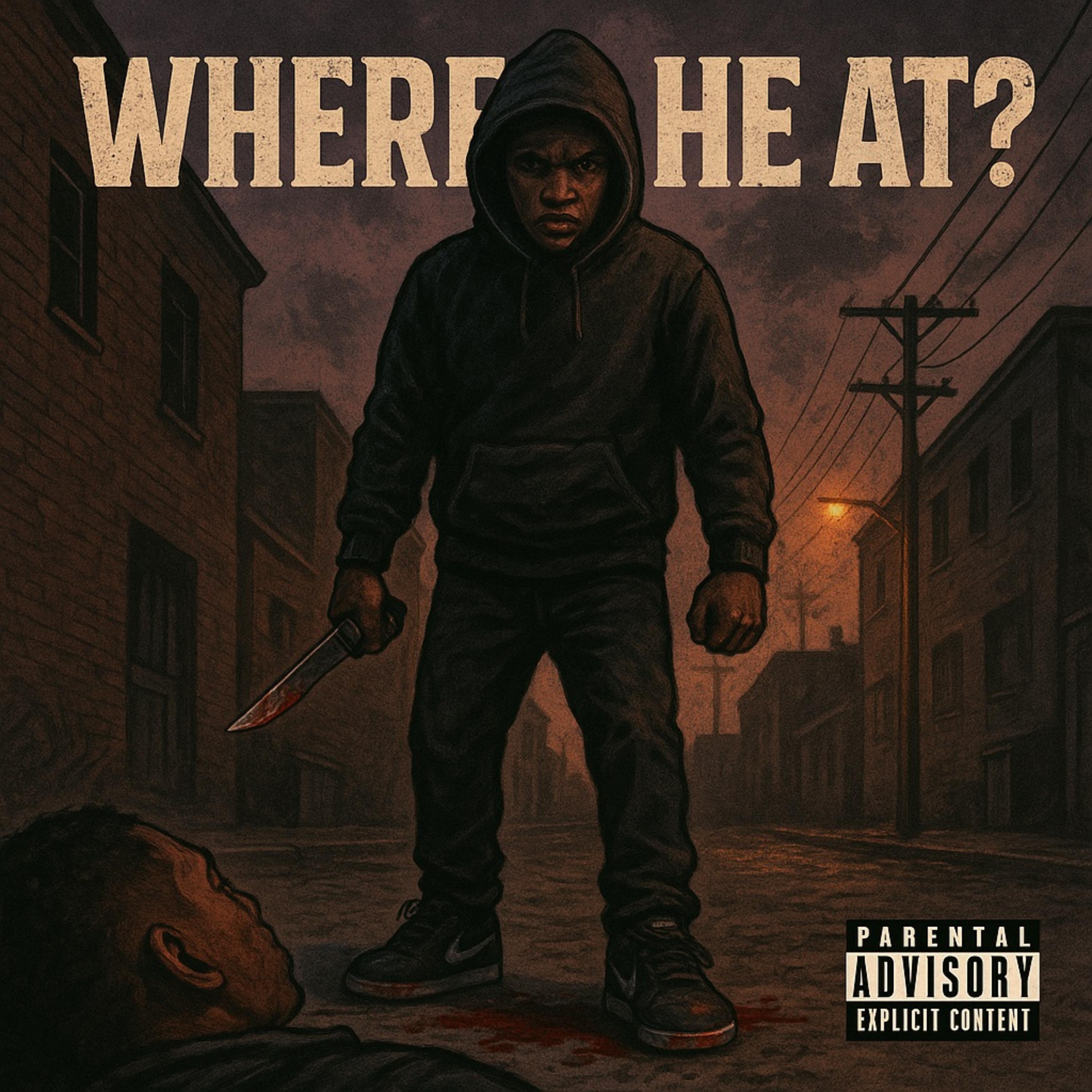Where He At? artwork