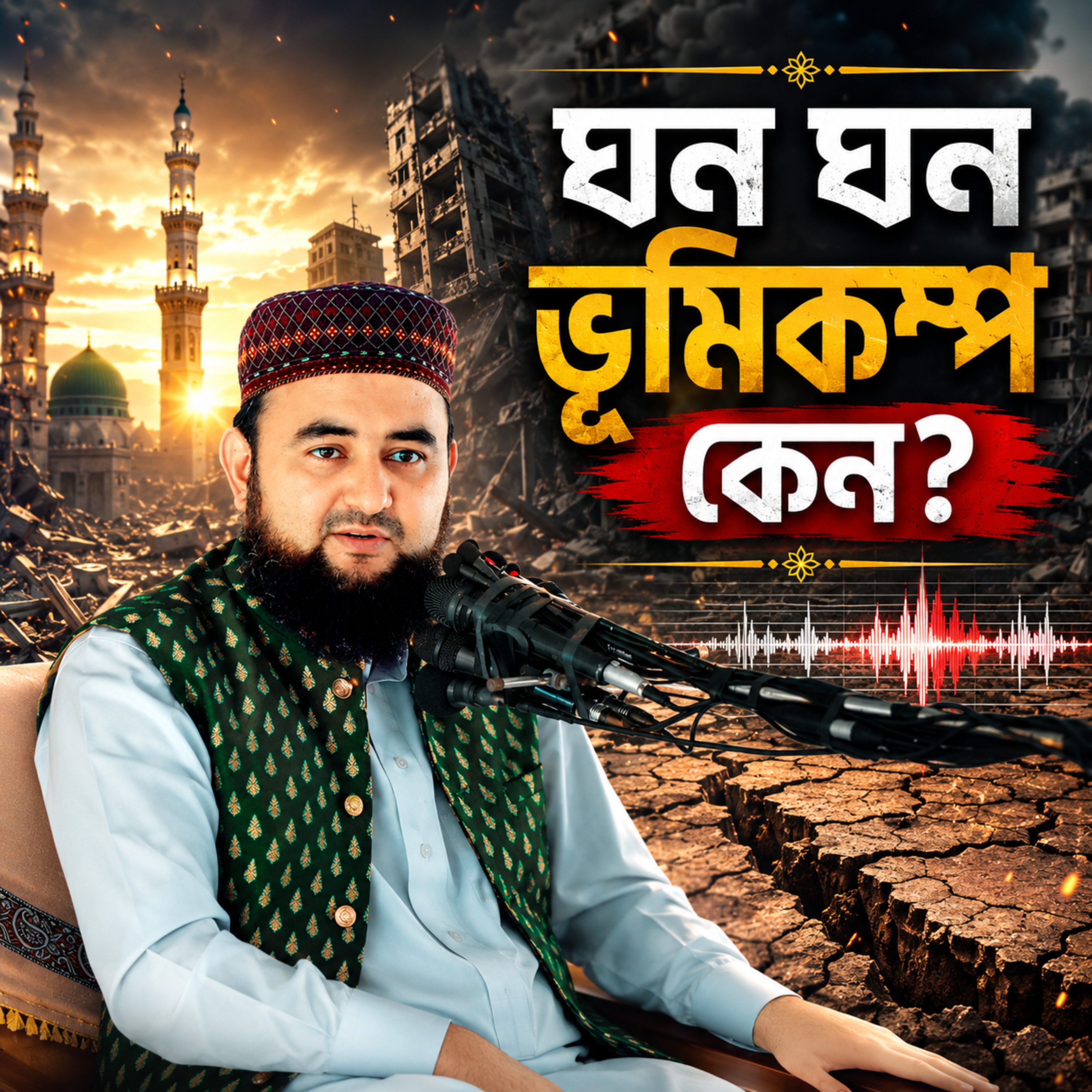 ঘন ঘন ভূমিকম্প কেন (Gono Gono Vumicompo) by Hafizur Rahman Siddique cover art