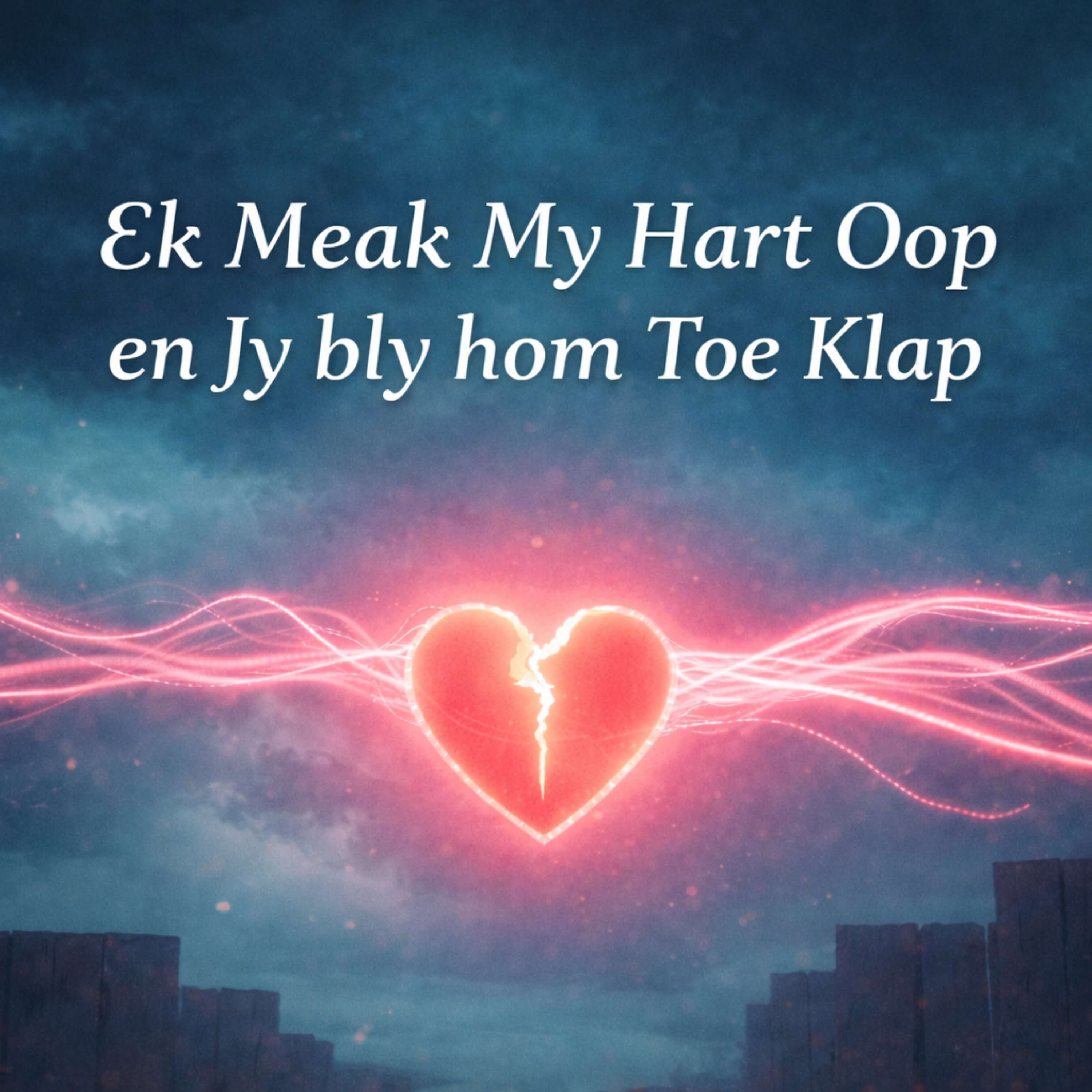 Ek maak my hart Oop en jy bly homToe Klap artwork