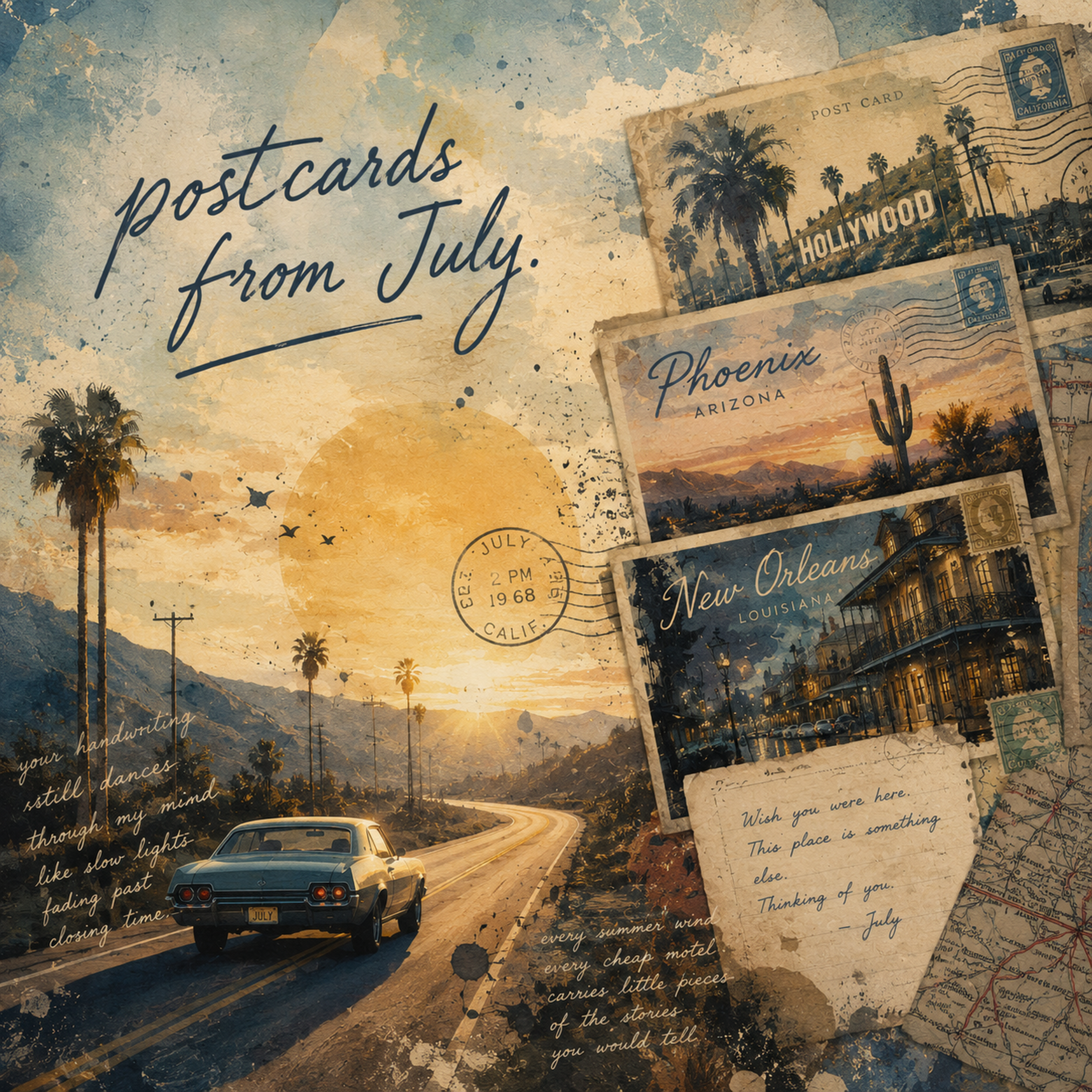 Postcards from July by Mountain Tea House cover art
