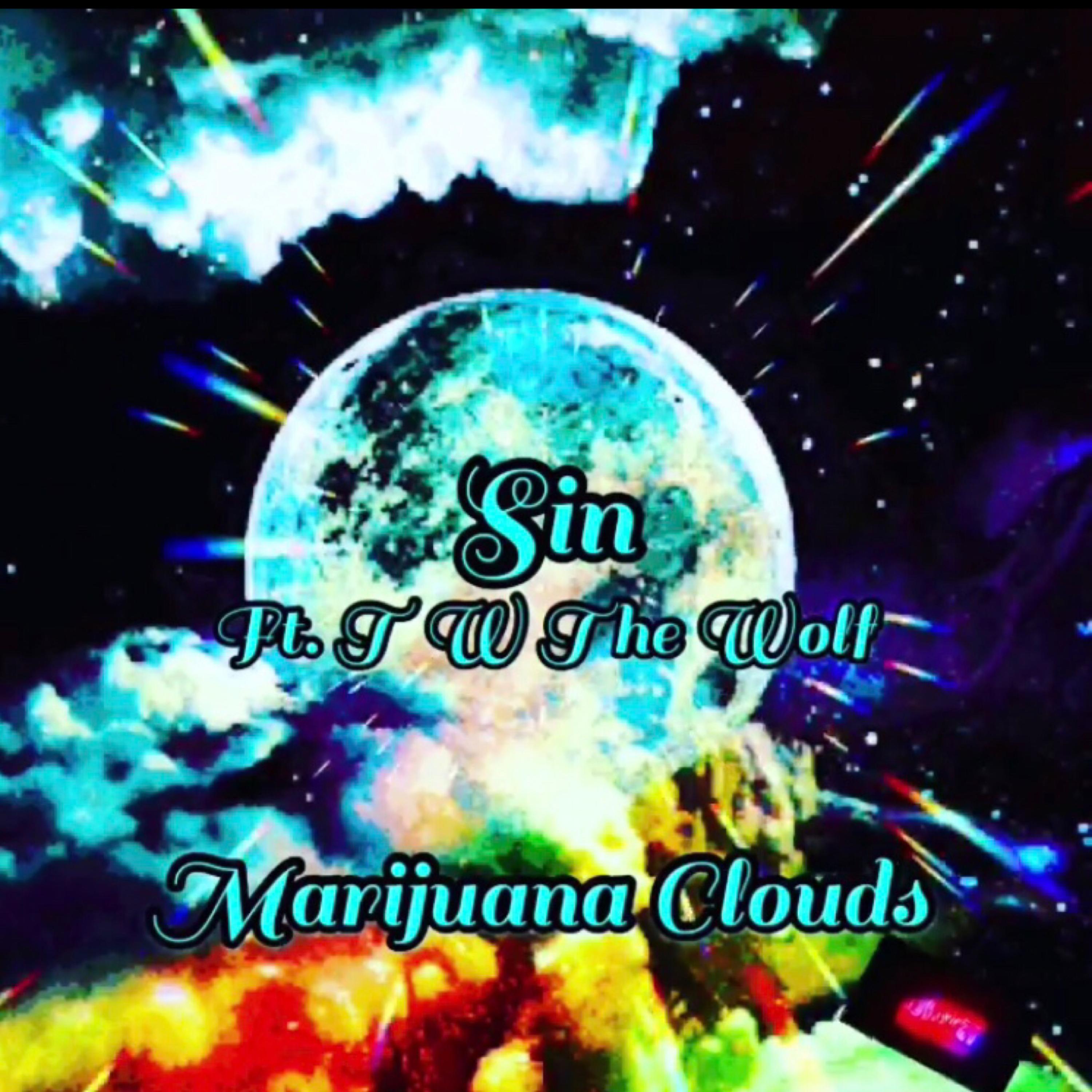 Marijuana clouds artwork