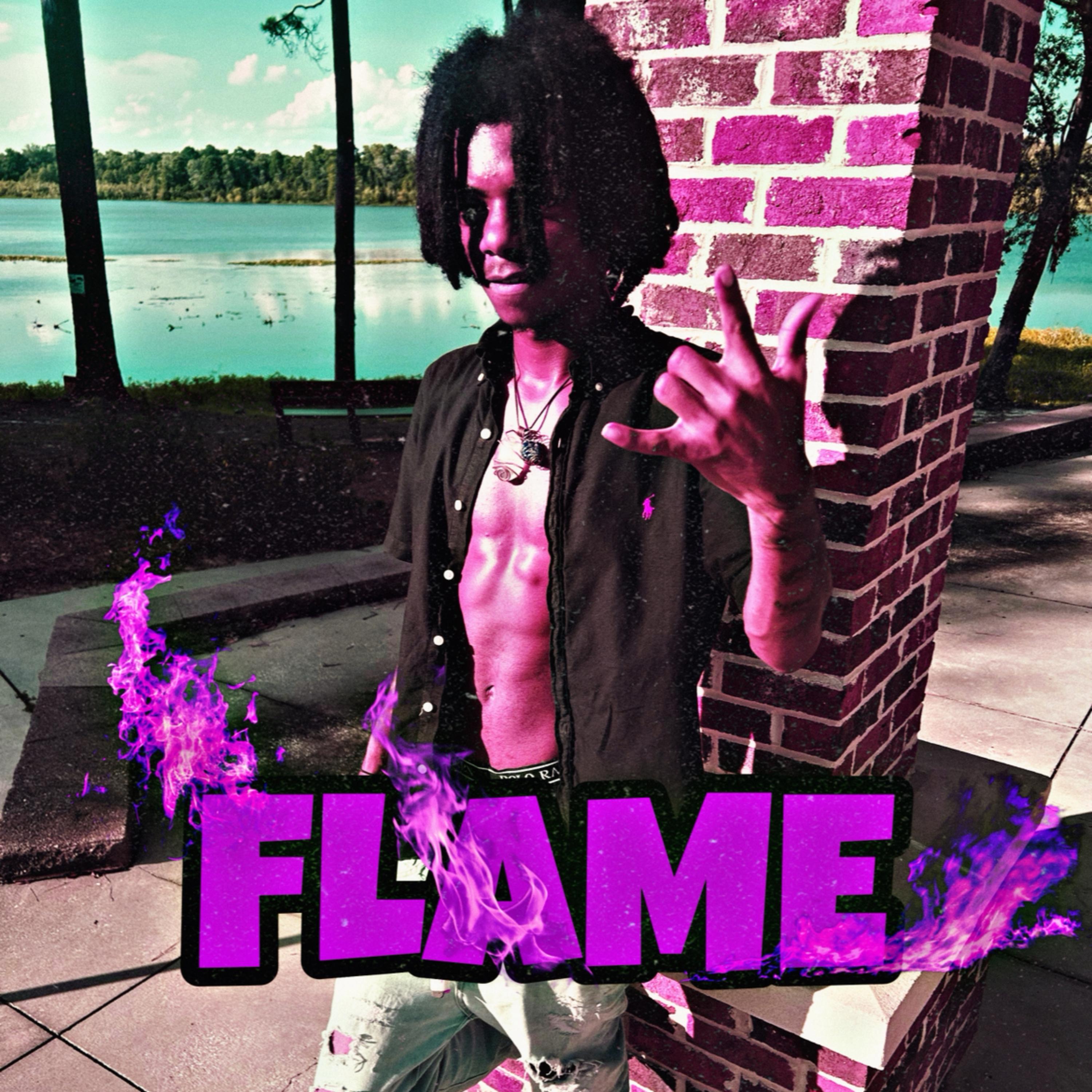 FLAME by Blammaboy Tee cover art