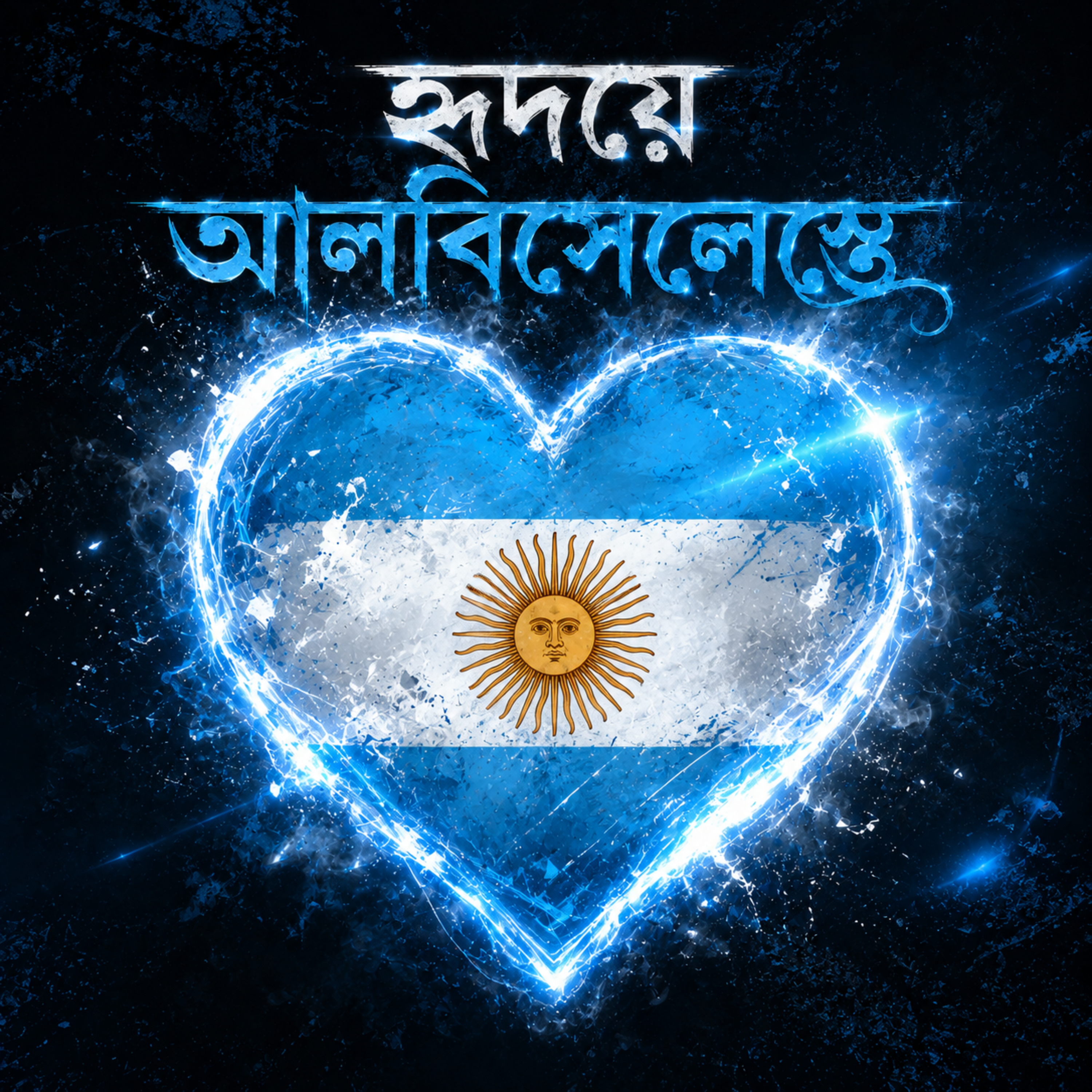 Heart of Albiceleste (হৃদয়ে আলবিসেলেস্তে) by Rabiul Karim cover art
