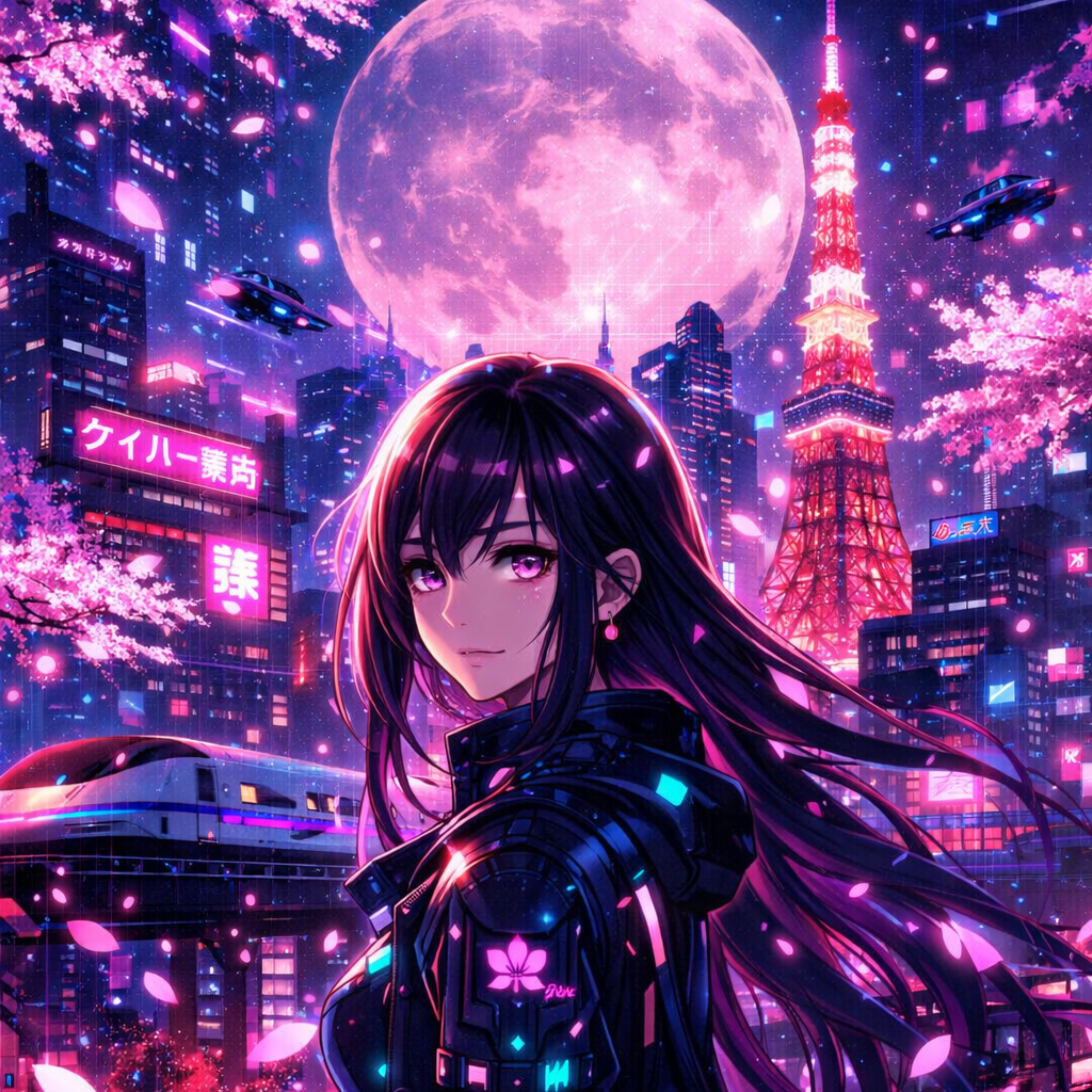 Sakura Cyberpunk (Neon Eternal) artwork
