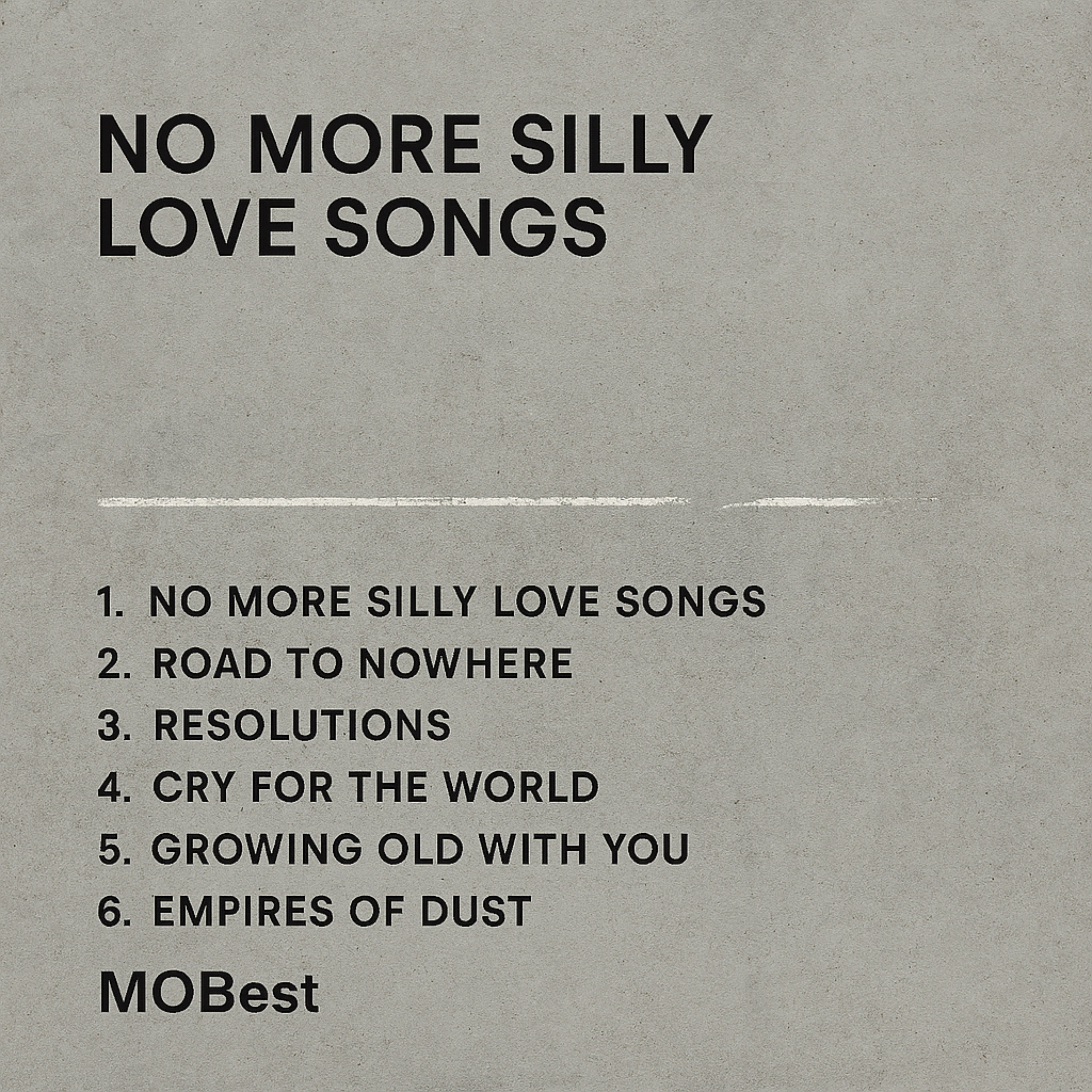 No More Silly Lovesongs artwork