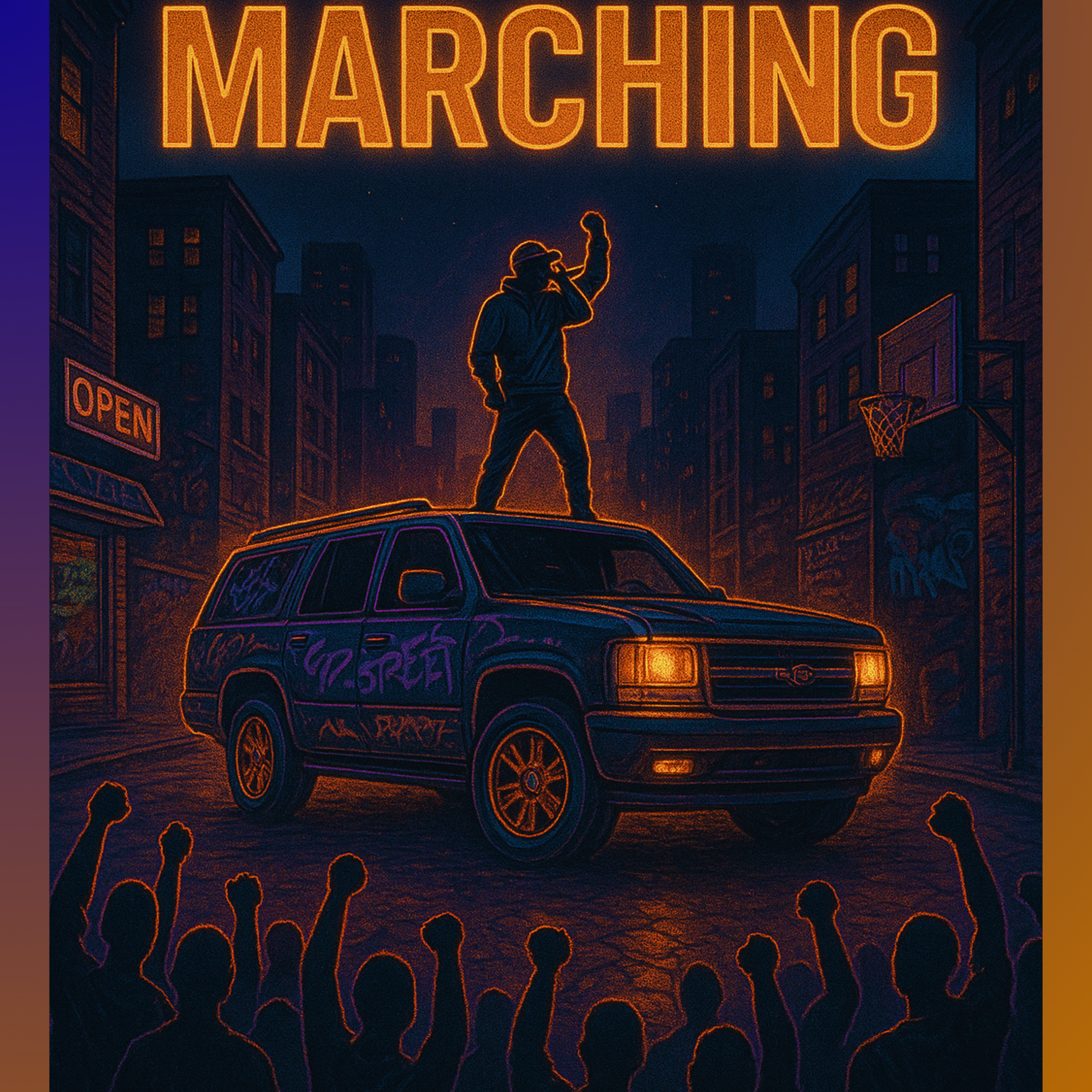 Marching artwork