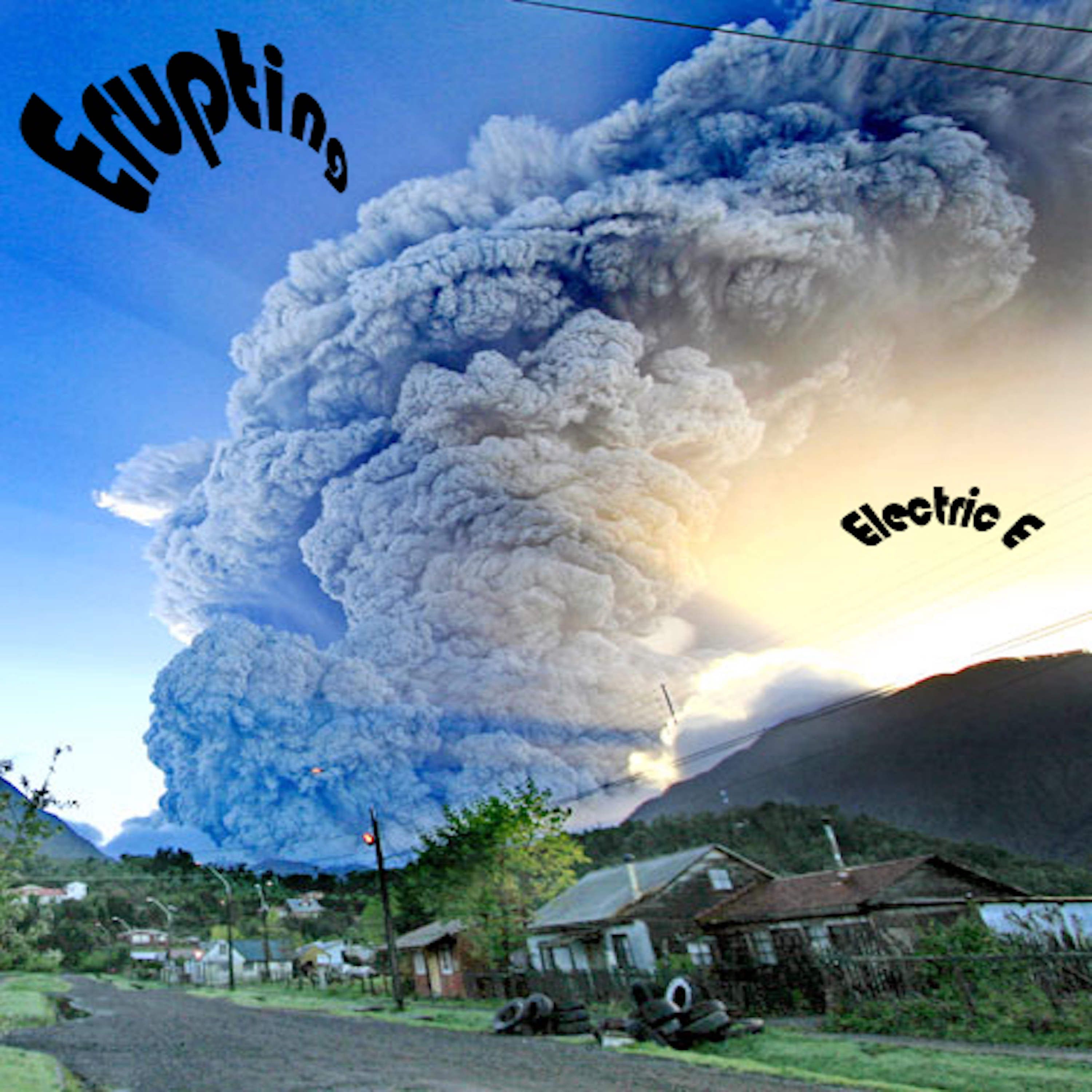 Erupting artwork