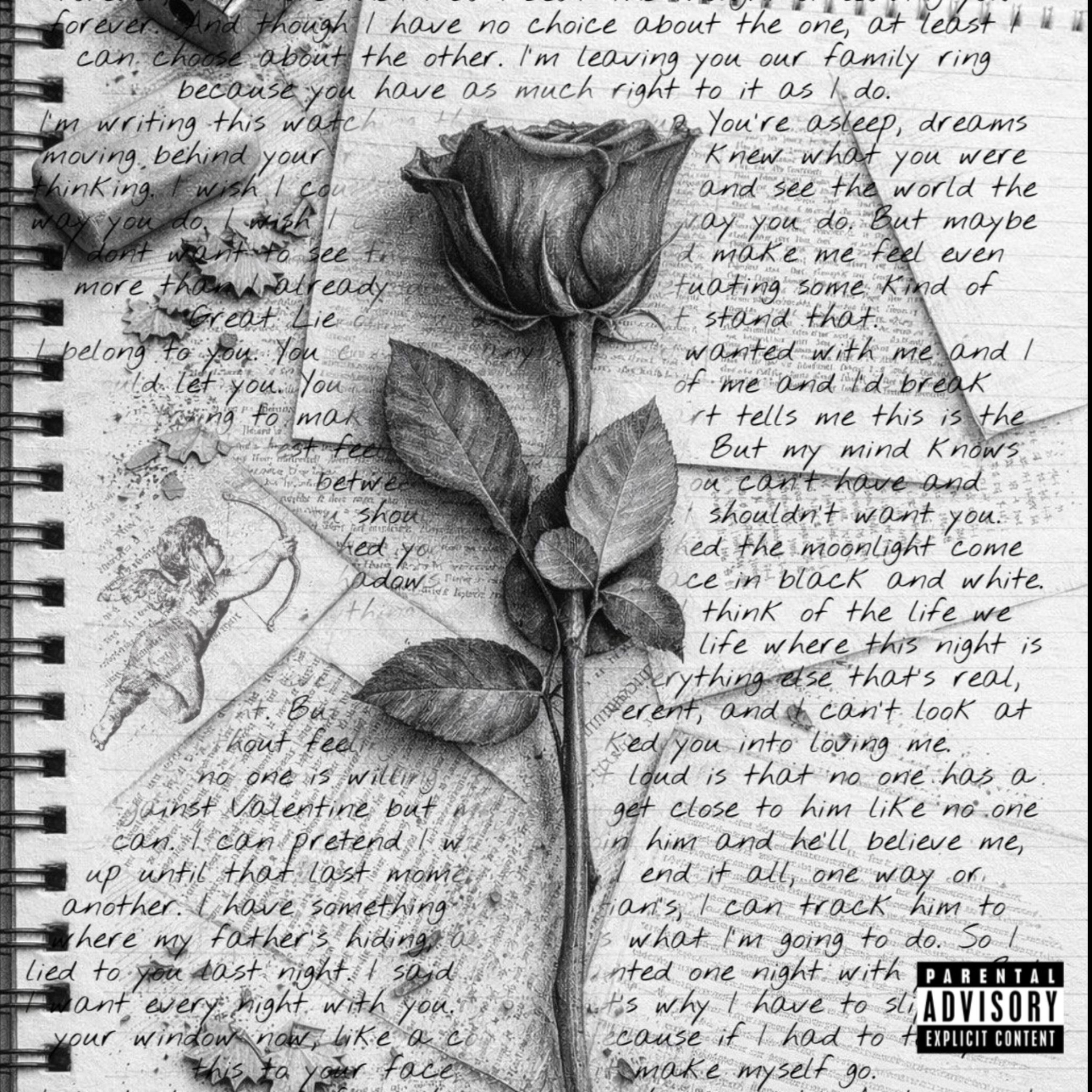 Roses & Cupid artwork