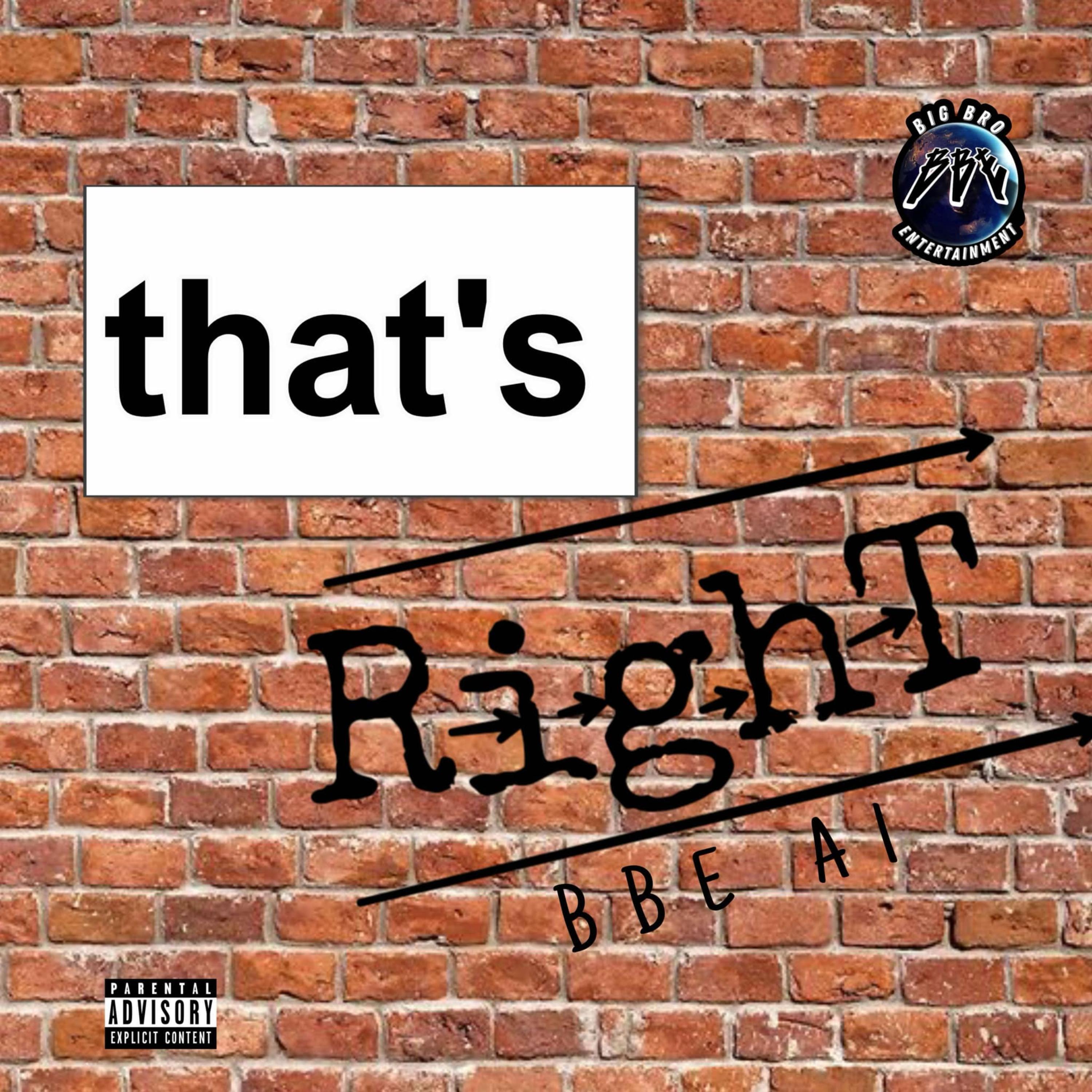 that's right by BBE A-1 cover art