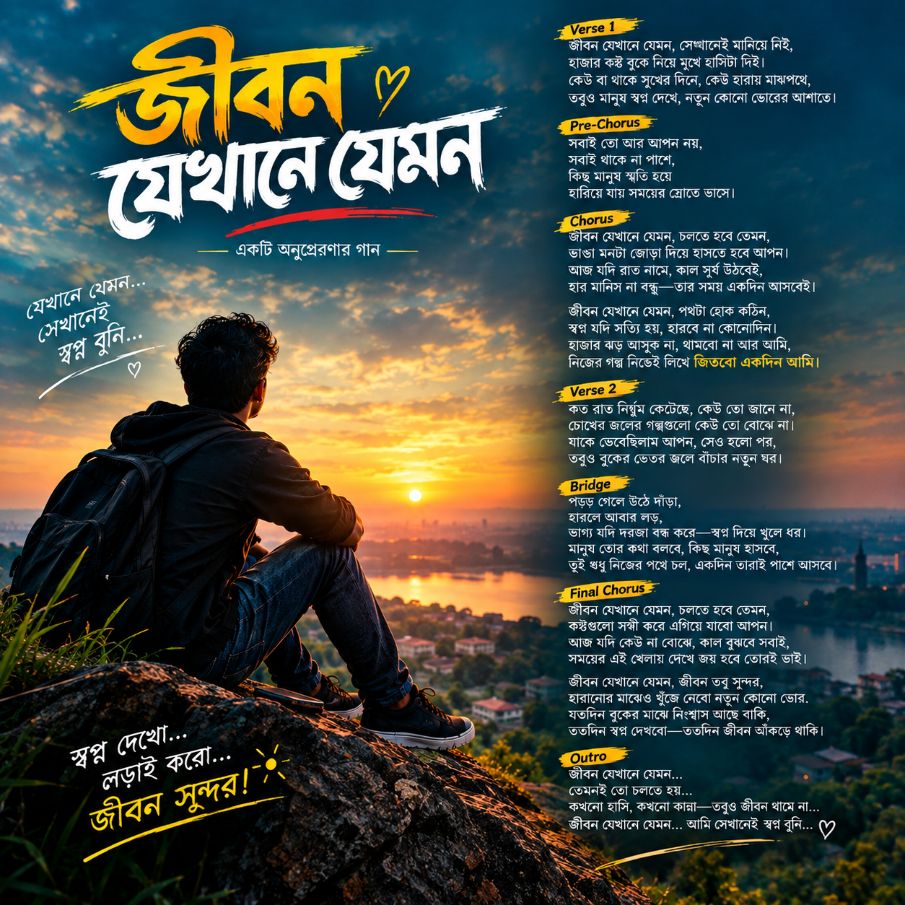 জীবন যেখানে যেমন by Tanjid Bhuiyan cover art