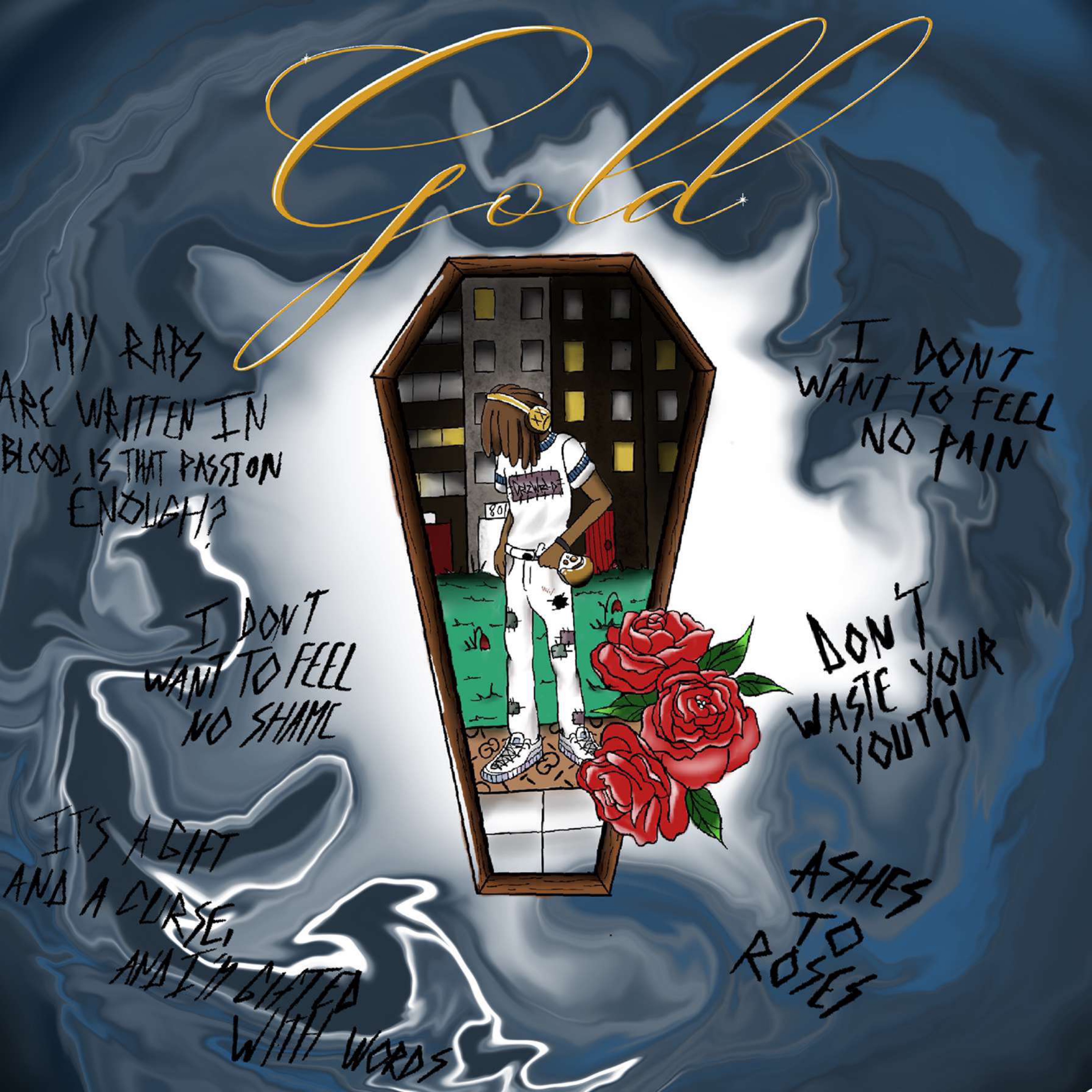 Gold artwork
