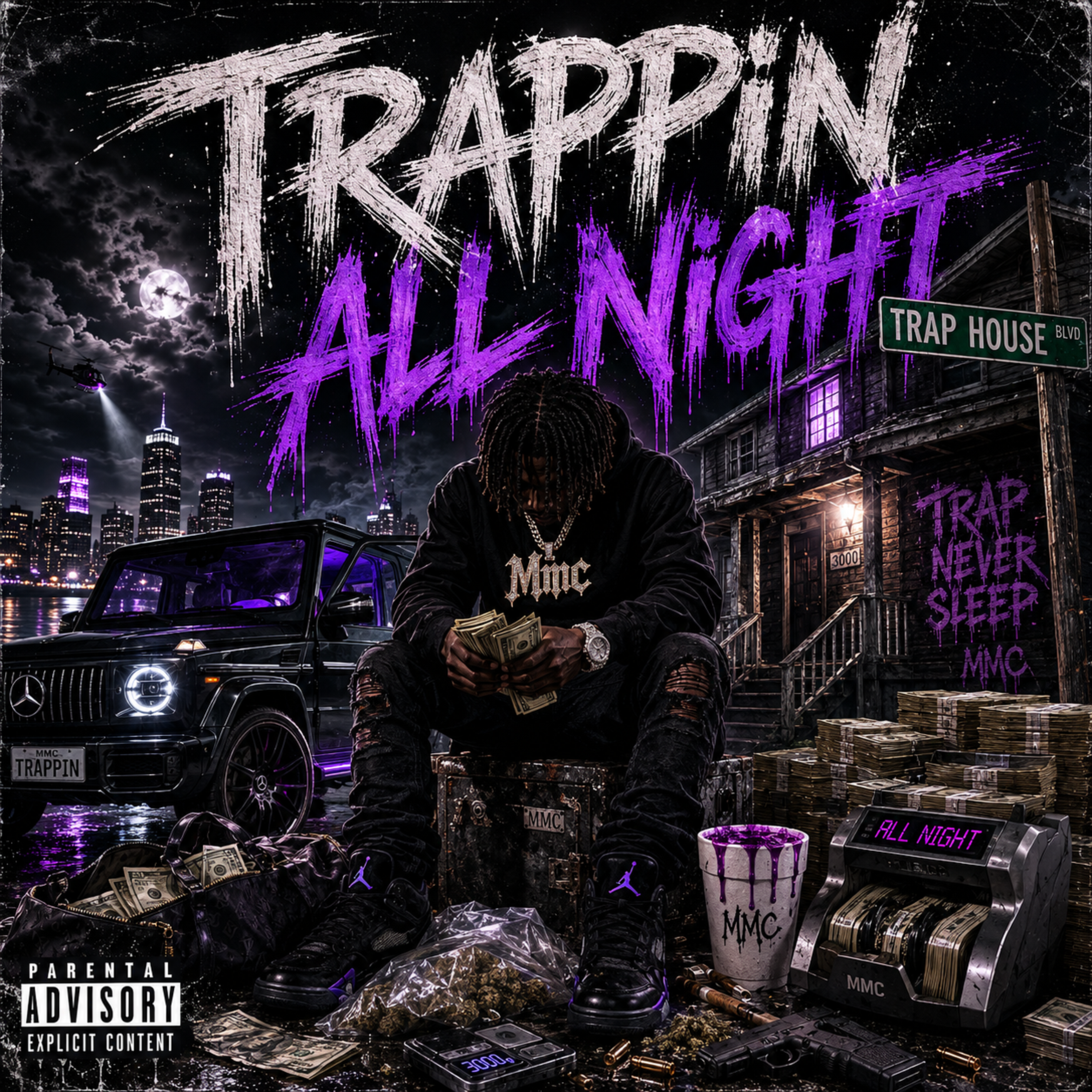 Trappin All Night by Squeez Mason cover art