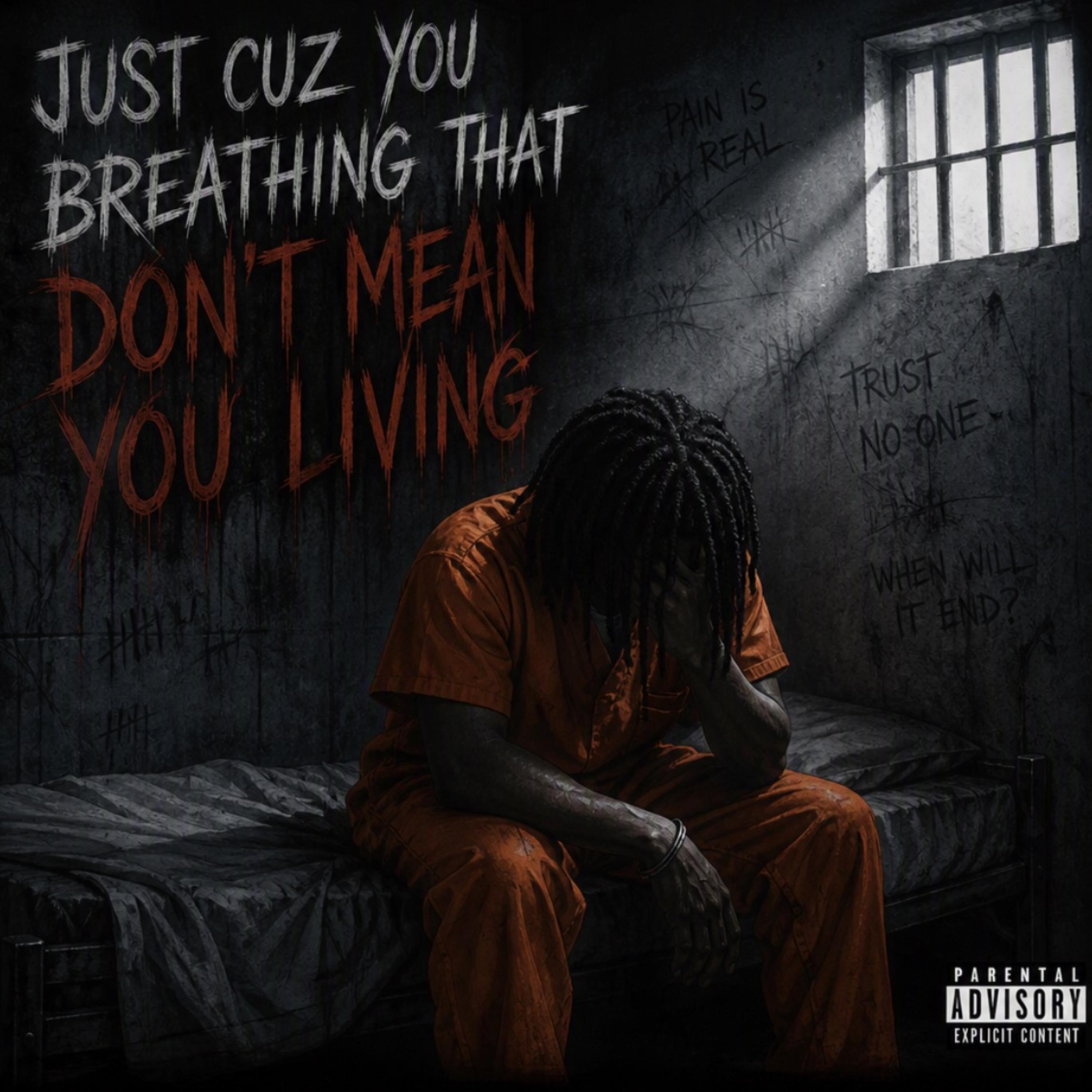 Just Cuz You Breathing That Don't Mean You Living by CUEVOLAND cover art