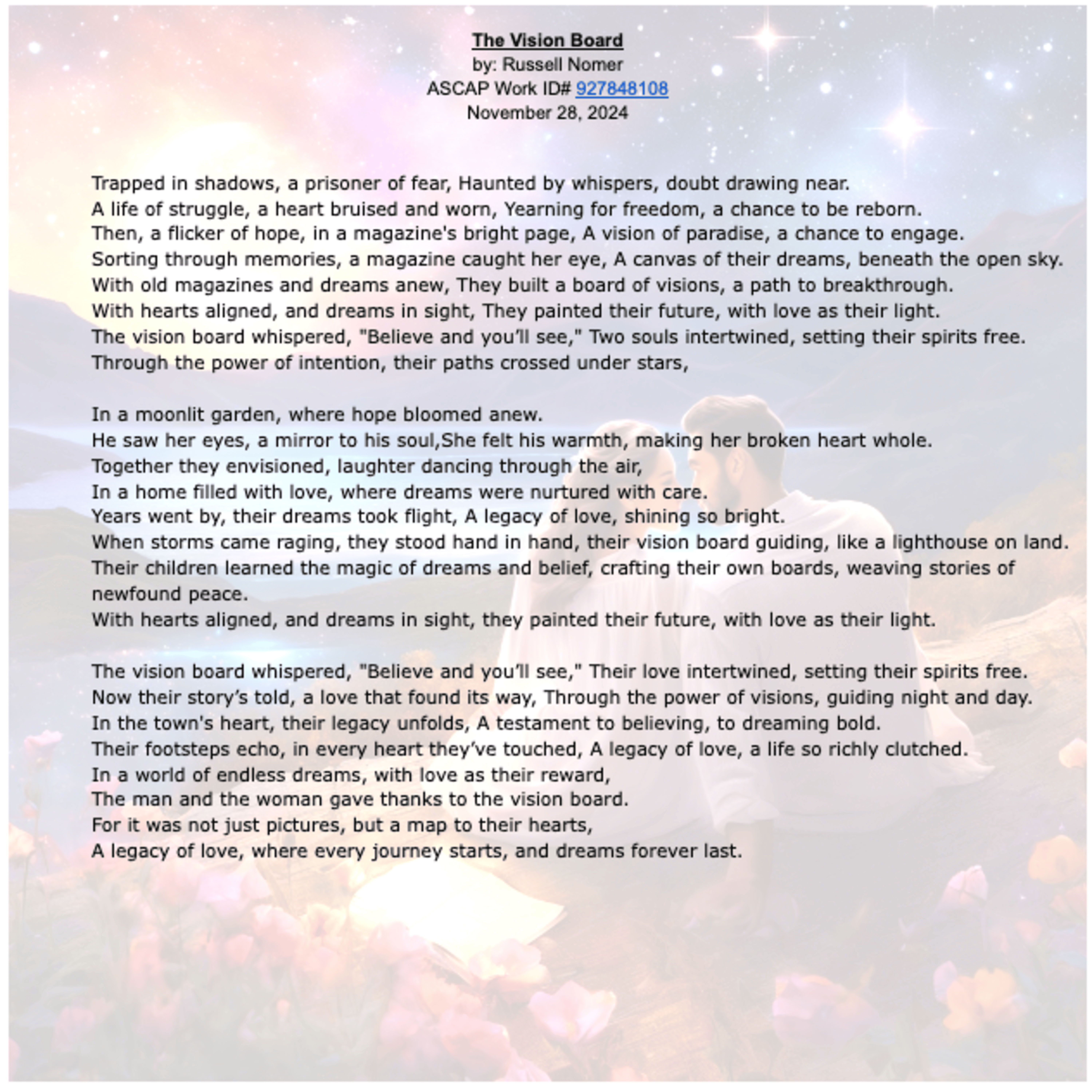 The Vision Board artwork