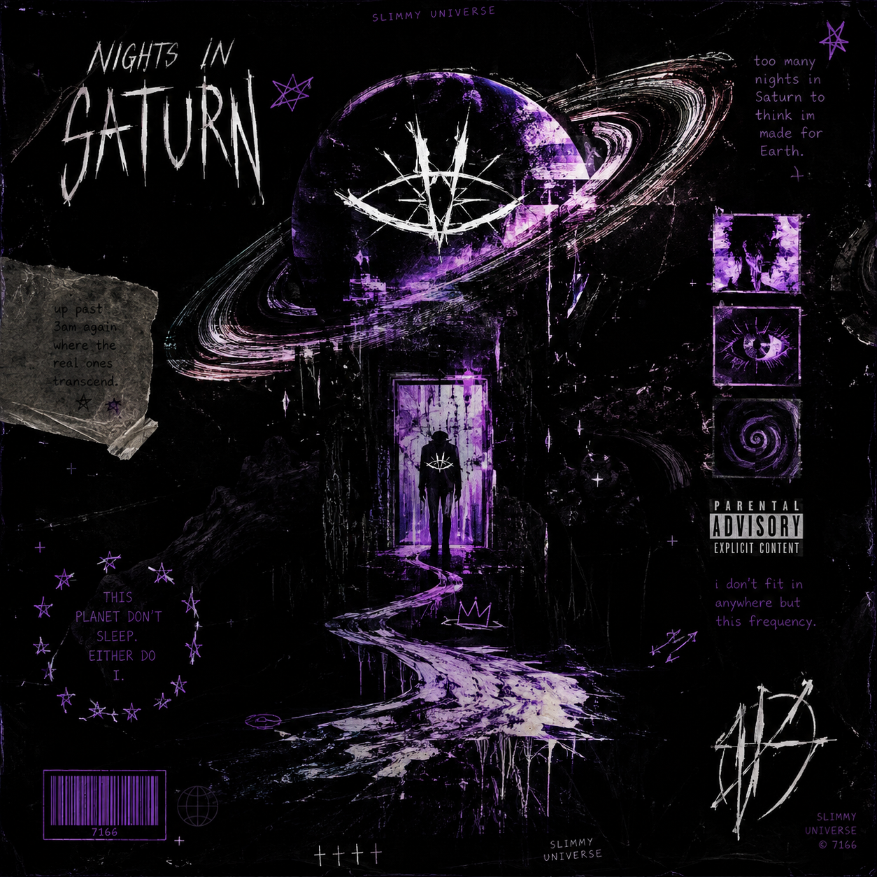 nights in saturn by Aaron Kinnemore cover art
