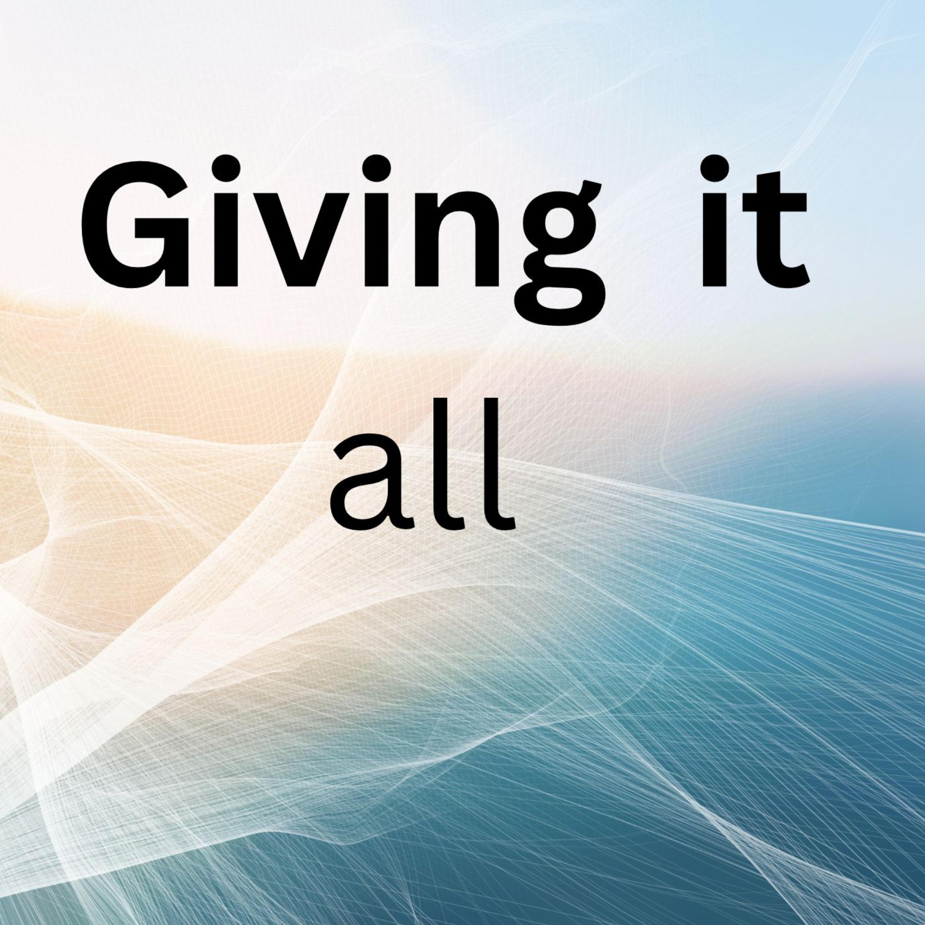 giving it all artwork