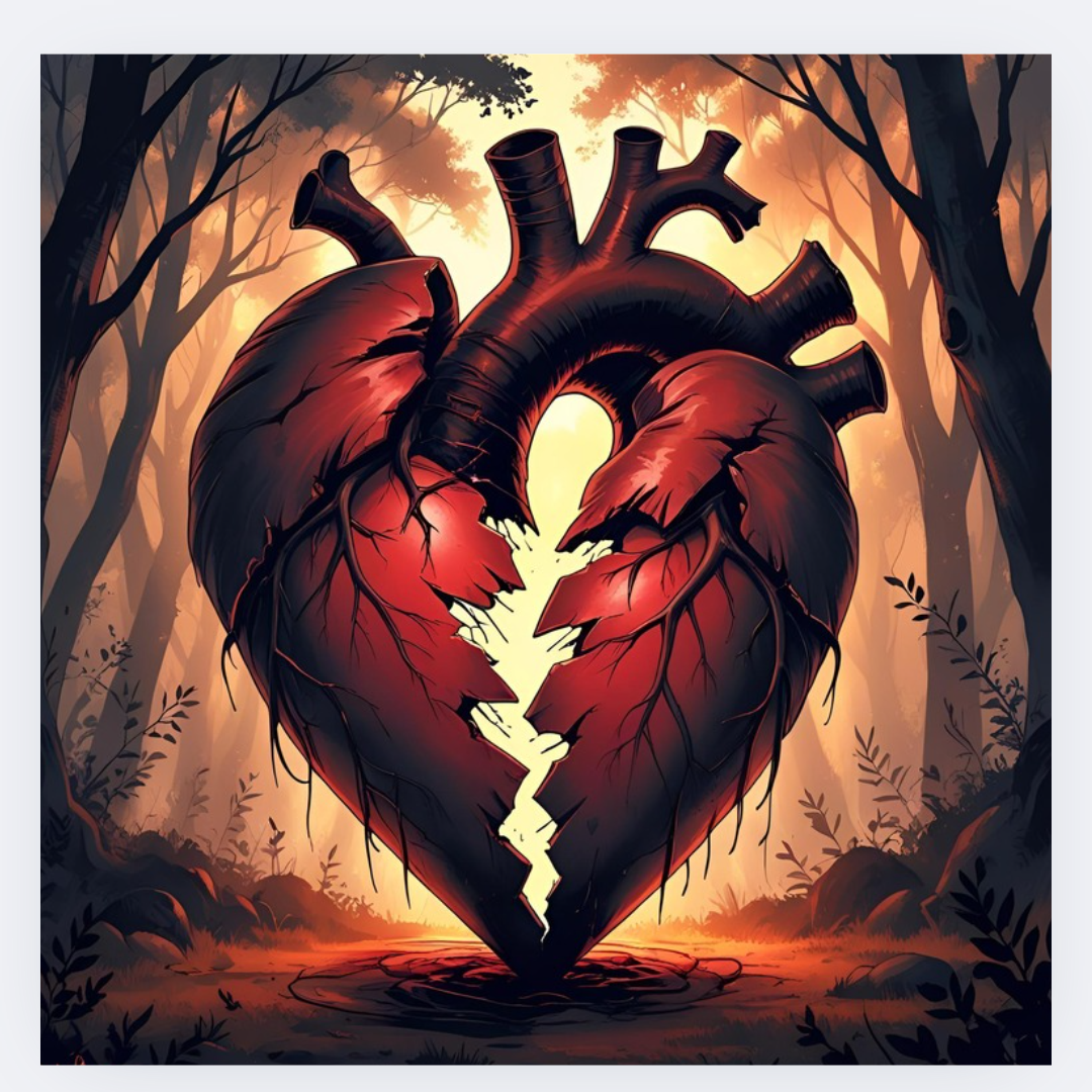 Broken artwork