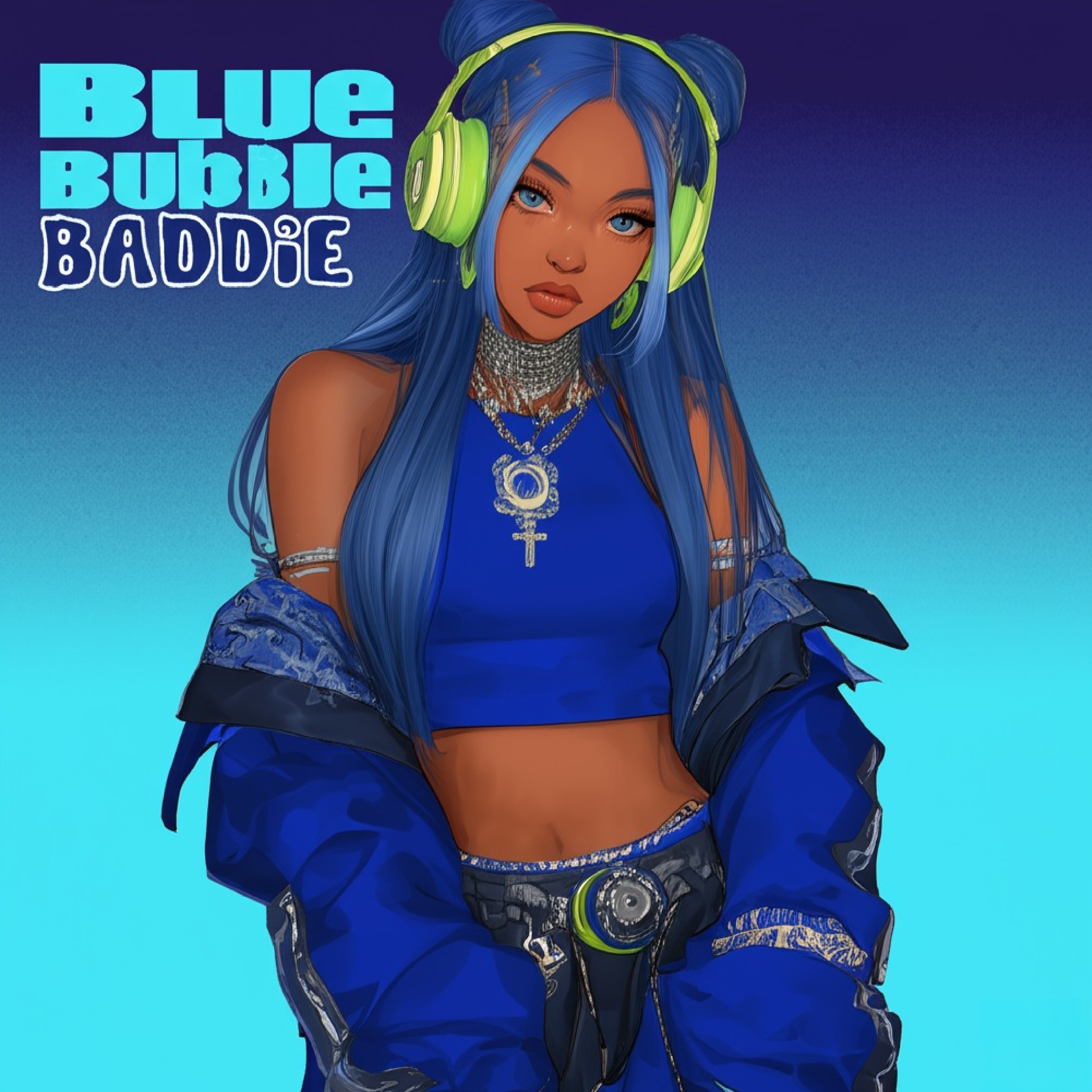 Blue Bubble Baddie artwork