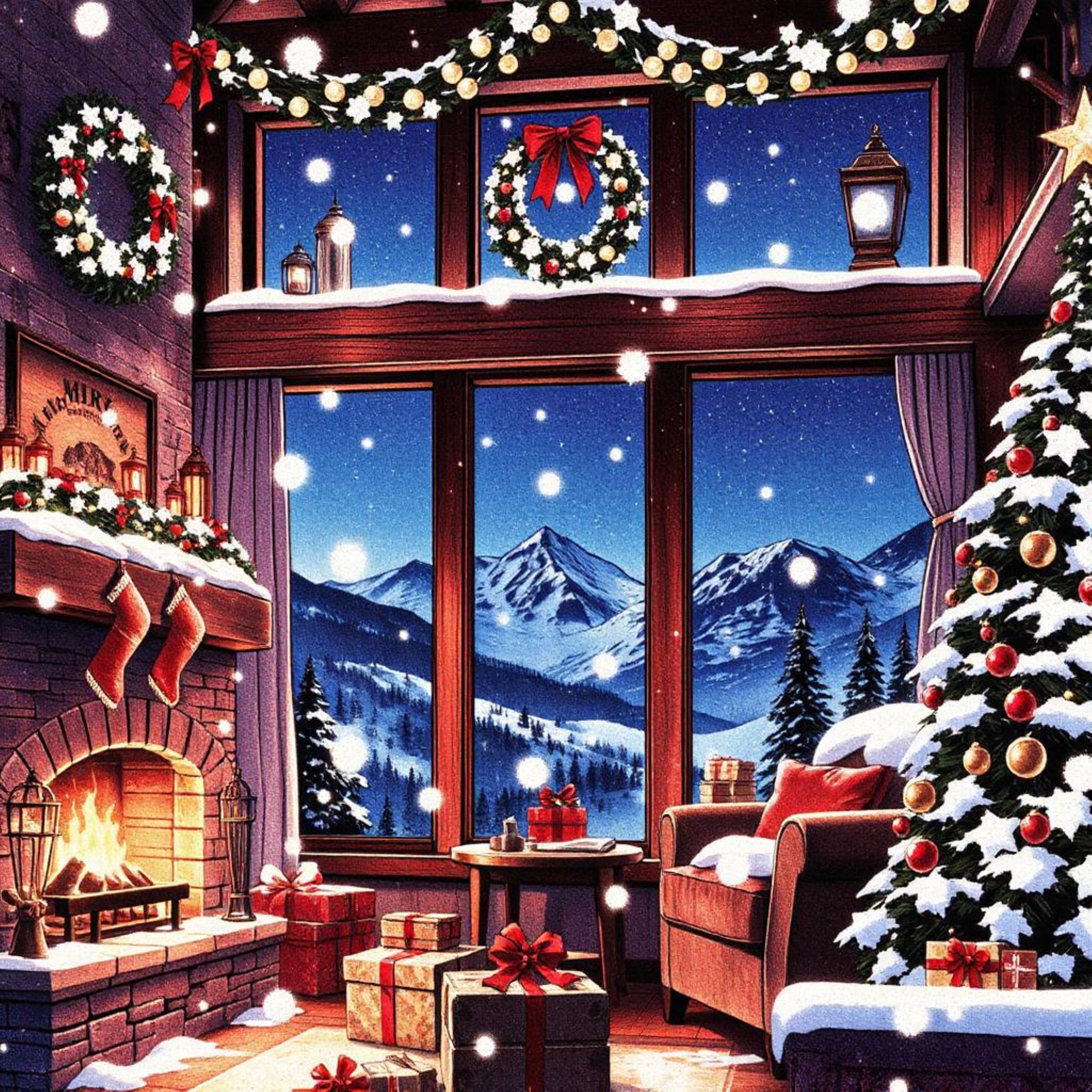 Christmas In The Mountains LoFi artwork