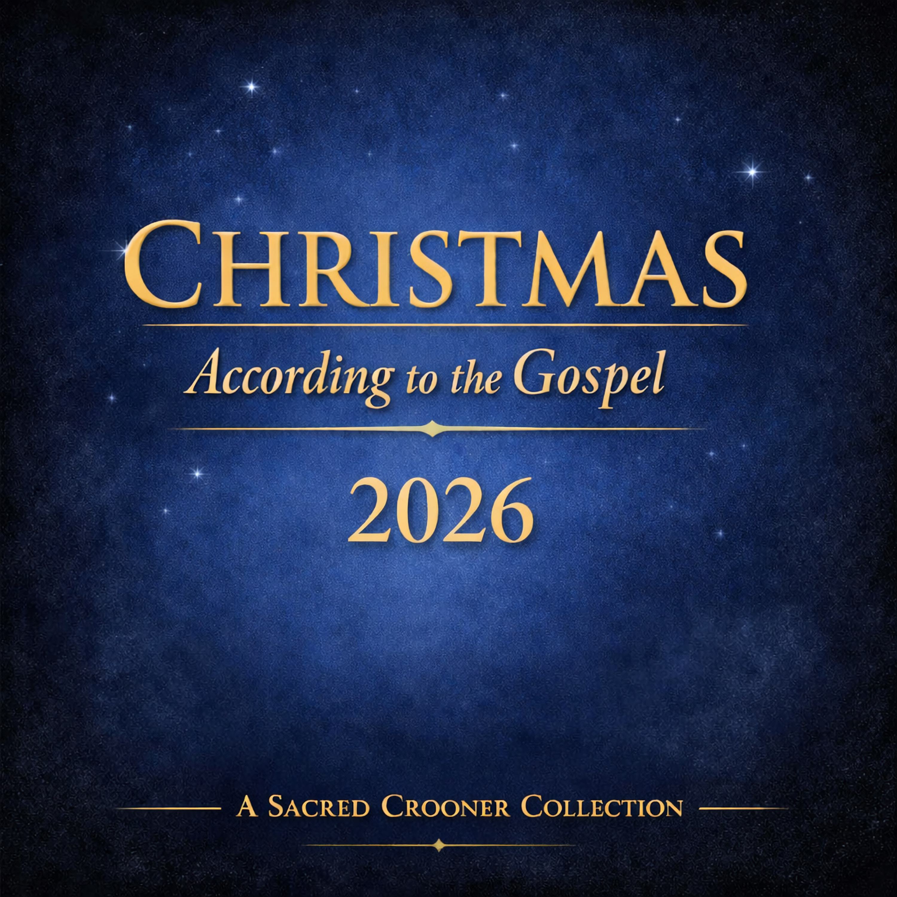 CHRISTMAS According to Gospel 2026 A SACRED CROONER COLLECTION artwork