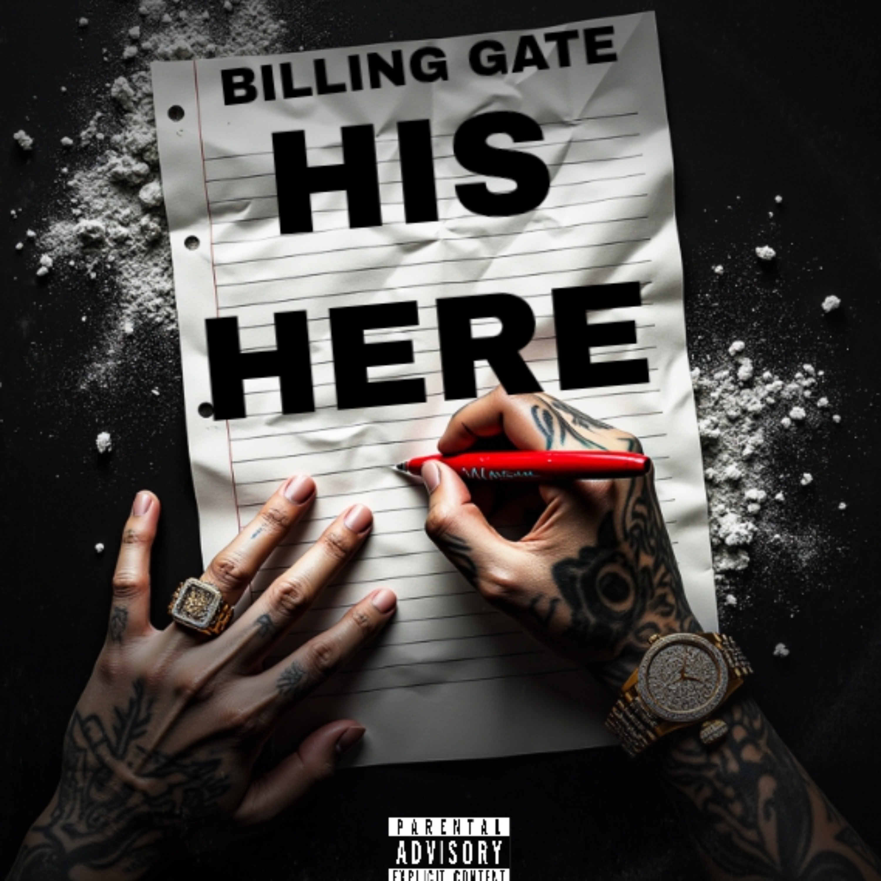 HIS HERE artwork