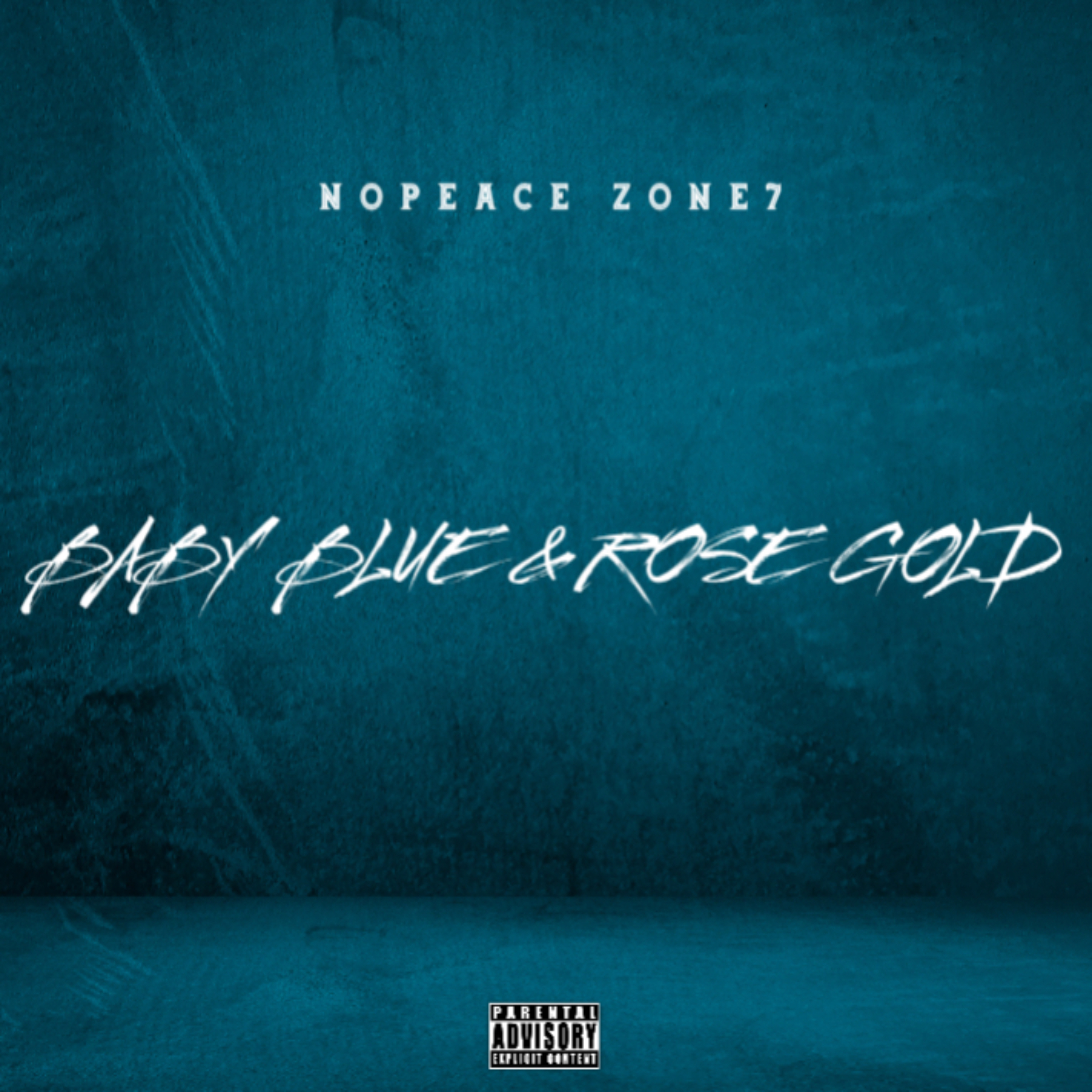 Baby Blue & Rose Gold artwork