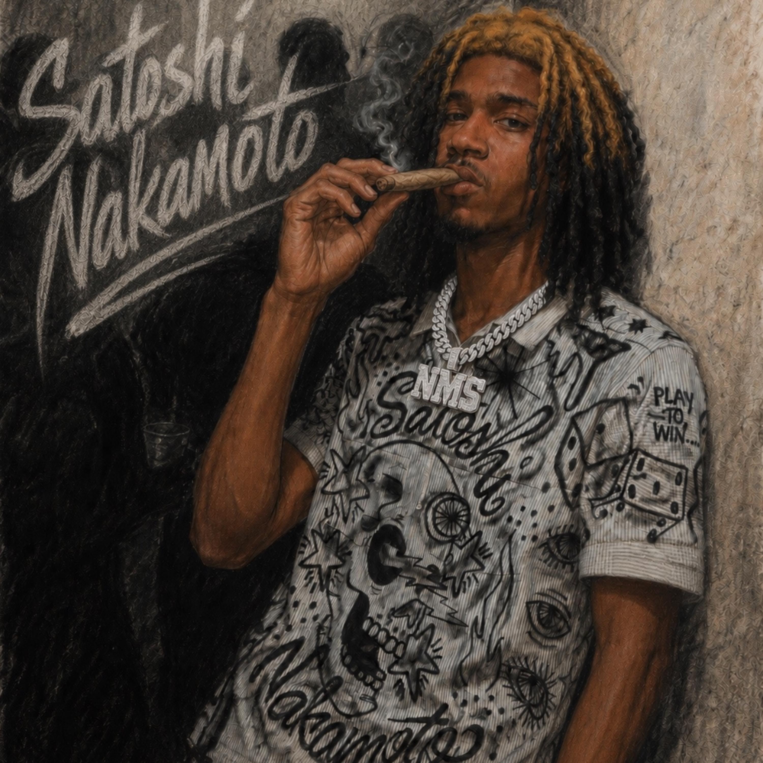 Satoshi nakamoto by Li Tre’ cover art