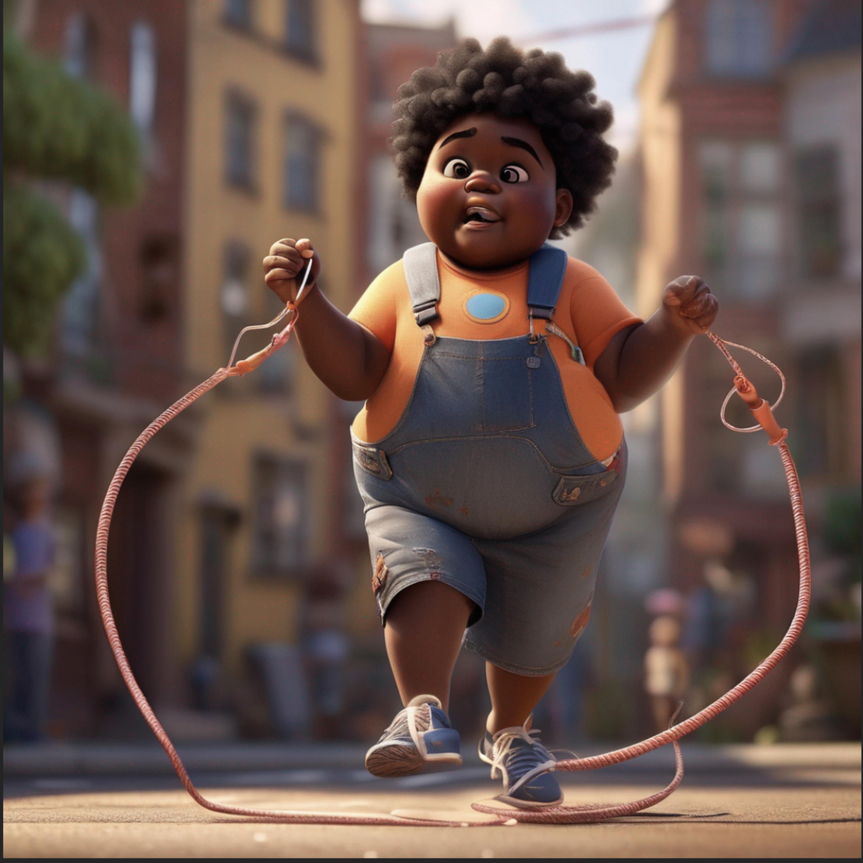 cool kids jump rope artwork